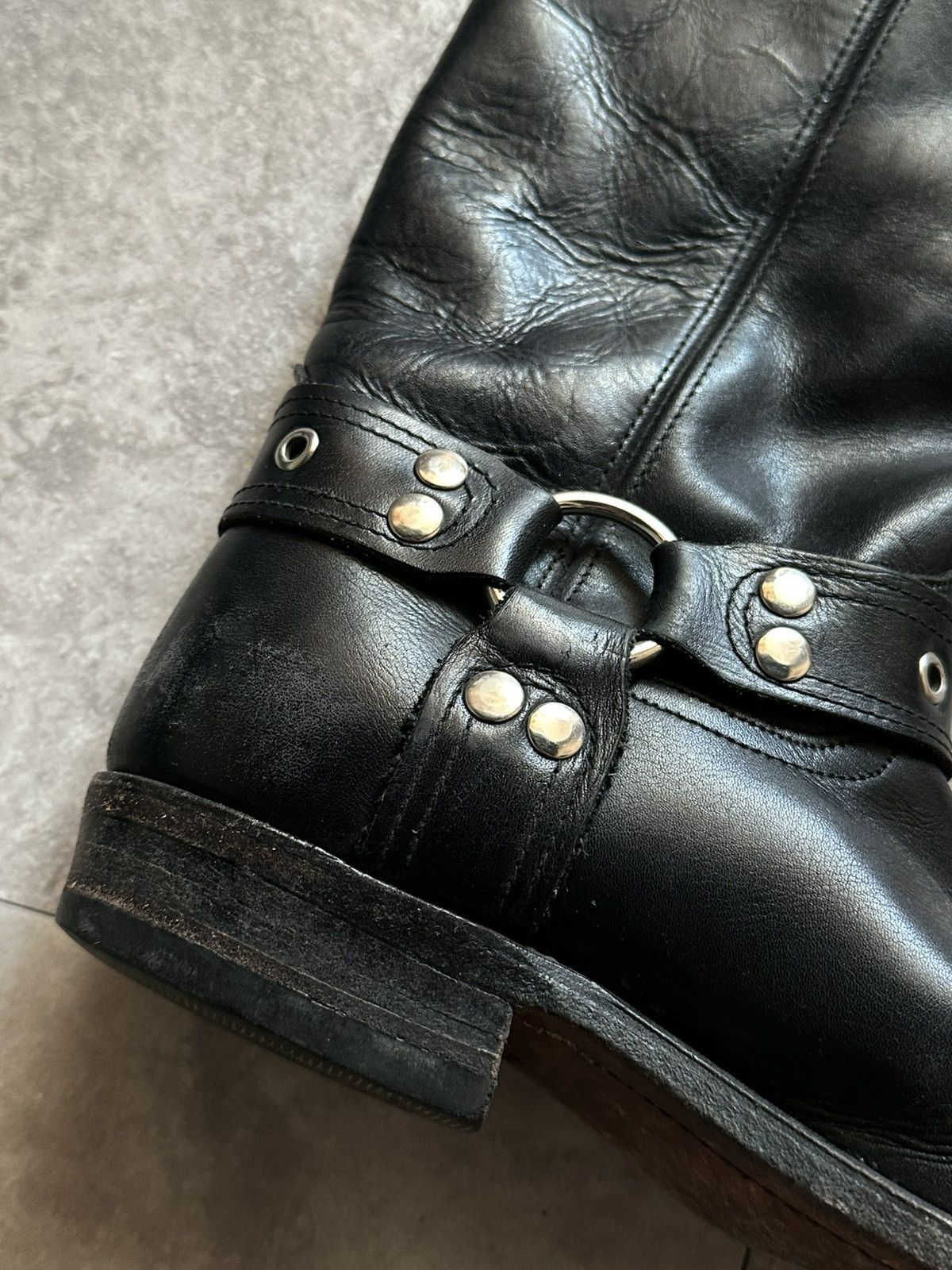 Sendra Vintage Sendra Black Leather Harness Biker Boots Sz 4,5 US Size US 4.5 / IT 34.5 - 5 Thumbnail