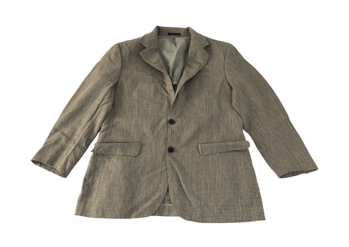 Burberry Burberry London Blazer Coat Jacket Mini Houndstooth Design Size 42R - 1 Thumbnail