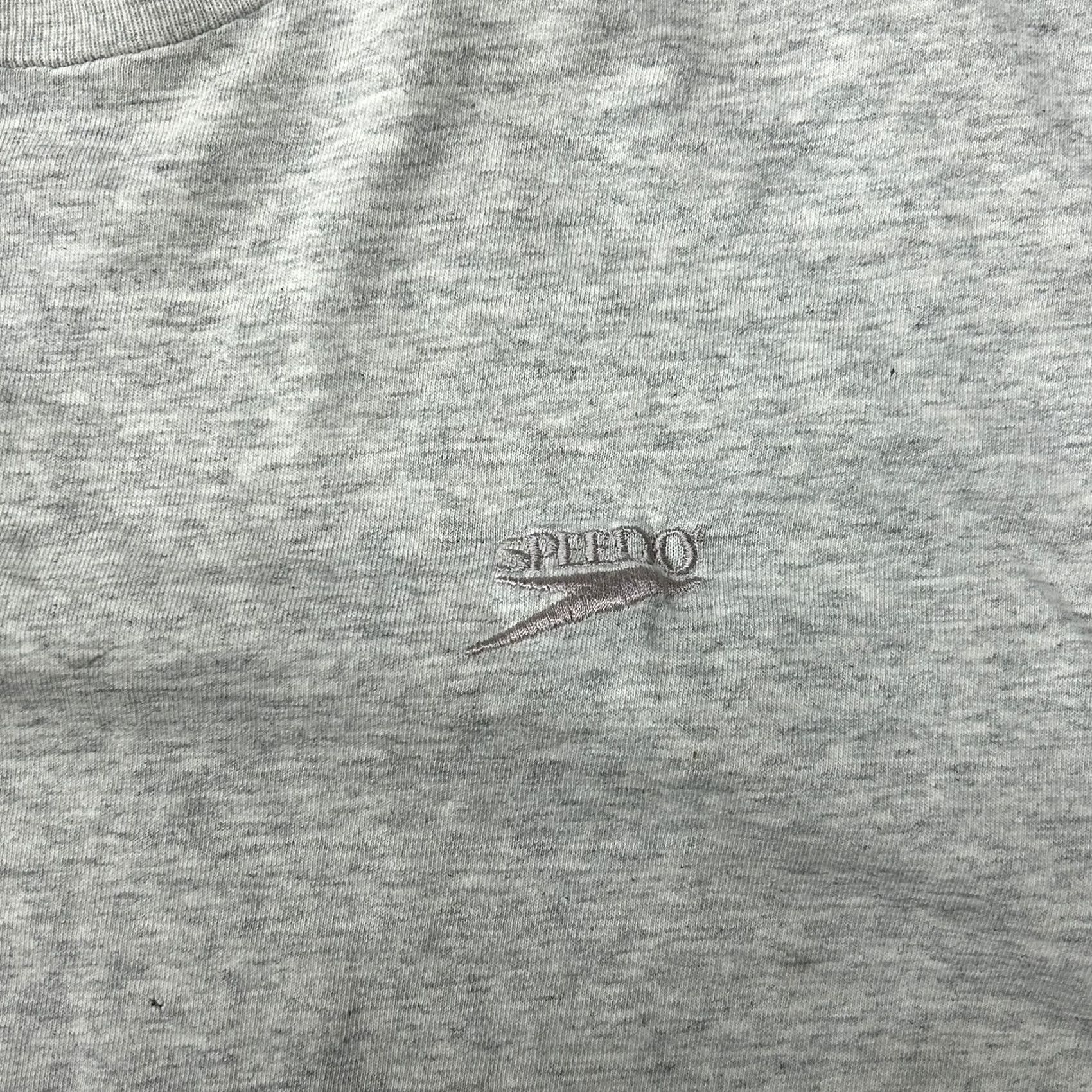 Speedo Vintage Speedo Shirt Mens L Gray 100% Cotton Made USA Logo 2000s Y2K Crew Neck Short Sleeve Regular Fit Sports Shirt Mens Gray Size US L / EU 52-54 / 3 - 2 Thumbnail