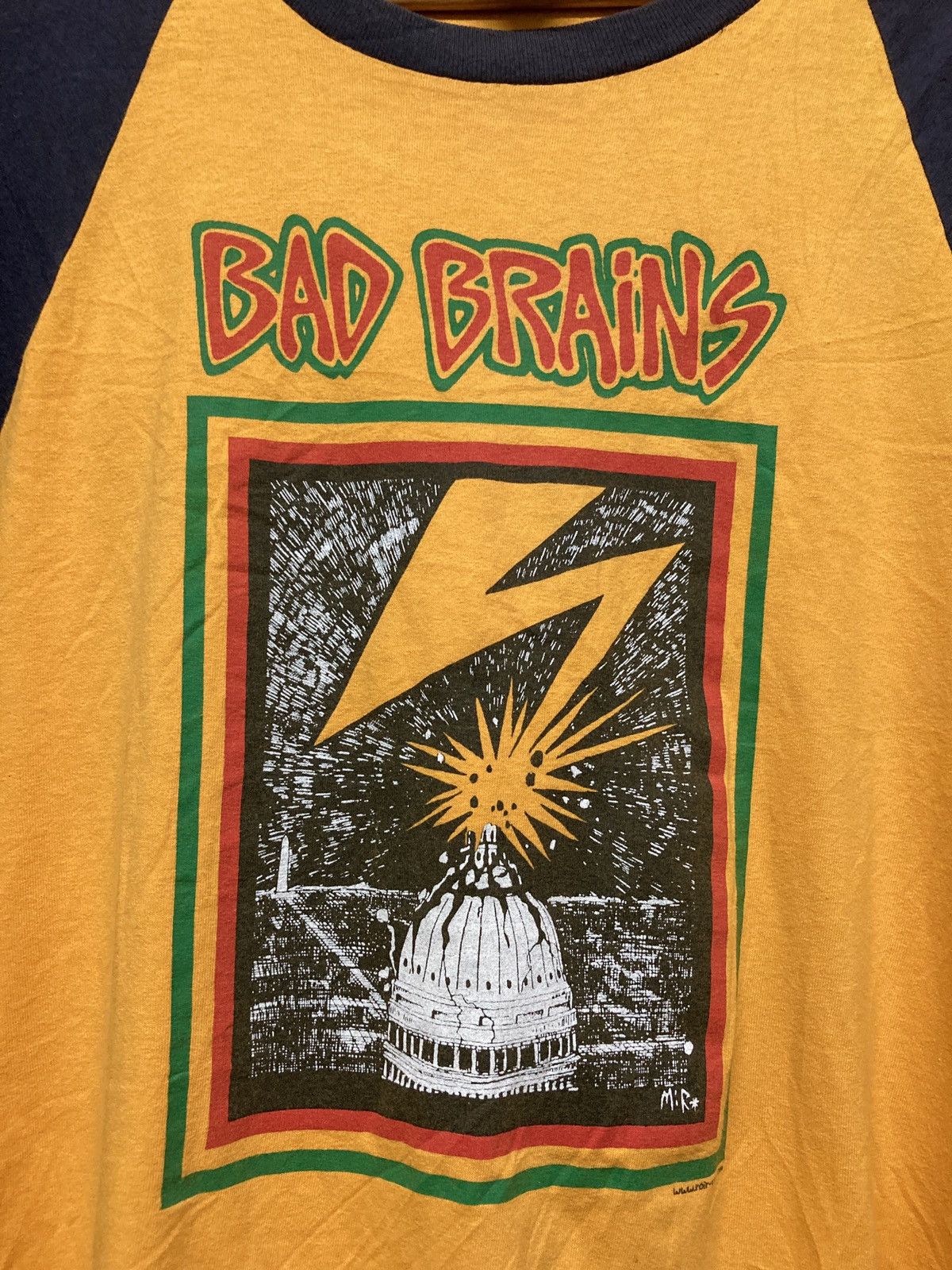 Band Tees × Vintage Vintage Bad Brains 3/4 tee Size US XL / EU 56 / 4 - 10 Thumbnail