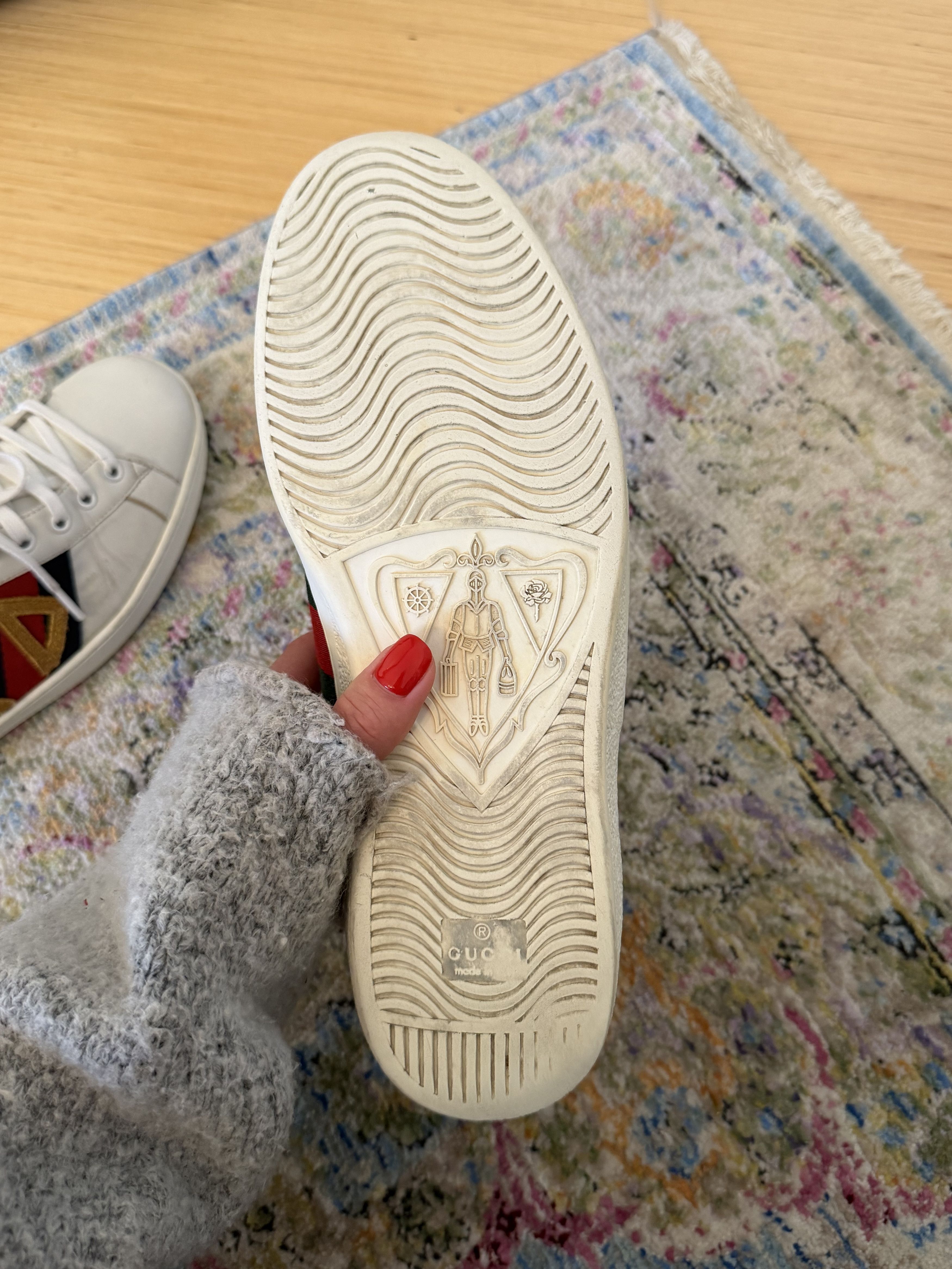 Gucci Gucci Ace Unpaired White Sneakers Size US 9.5 / EU 42-43 - 11 Thumbnail