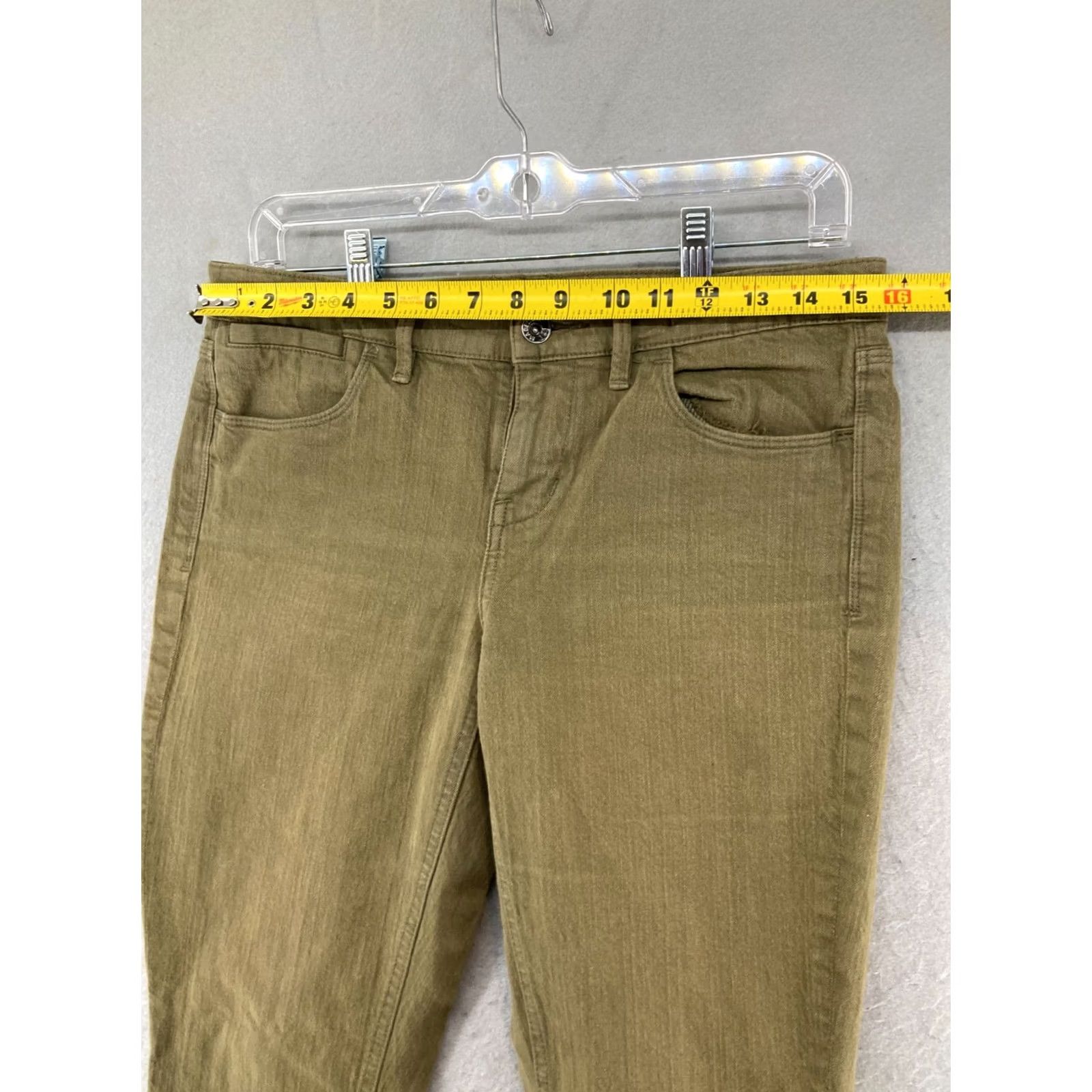 Madewell Madewell Pants Womens 28 Skinny Ankle Green Slim Army Feet Pocket Stretch Cotton Blend Real Color Green Womens 28 Pants Size 28" / US 6 / IT 42 - 2 Thumbnail