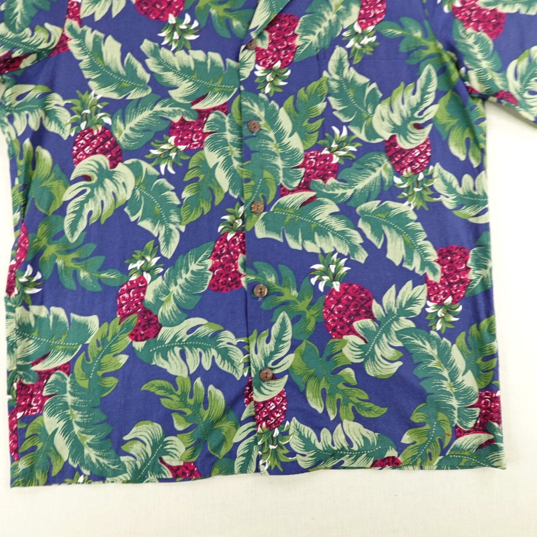 Hilo Hattie VINTAGE HILO HATTIE Shirt Men Large Floral Hawaiian Aloha Button-Up Short Sleeve Purple Cotton 80s/90s Beachwear Mens Size US L / EU 52-54 / 3 - 4 Thumbnail