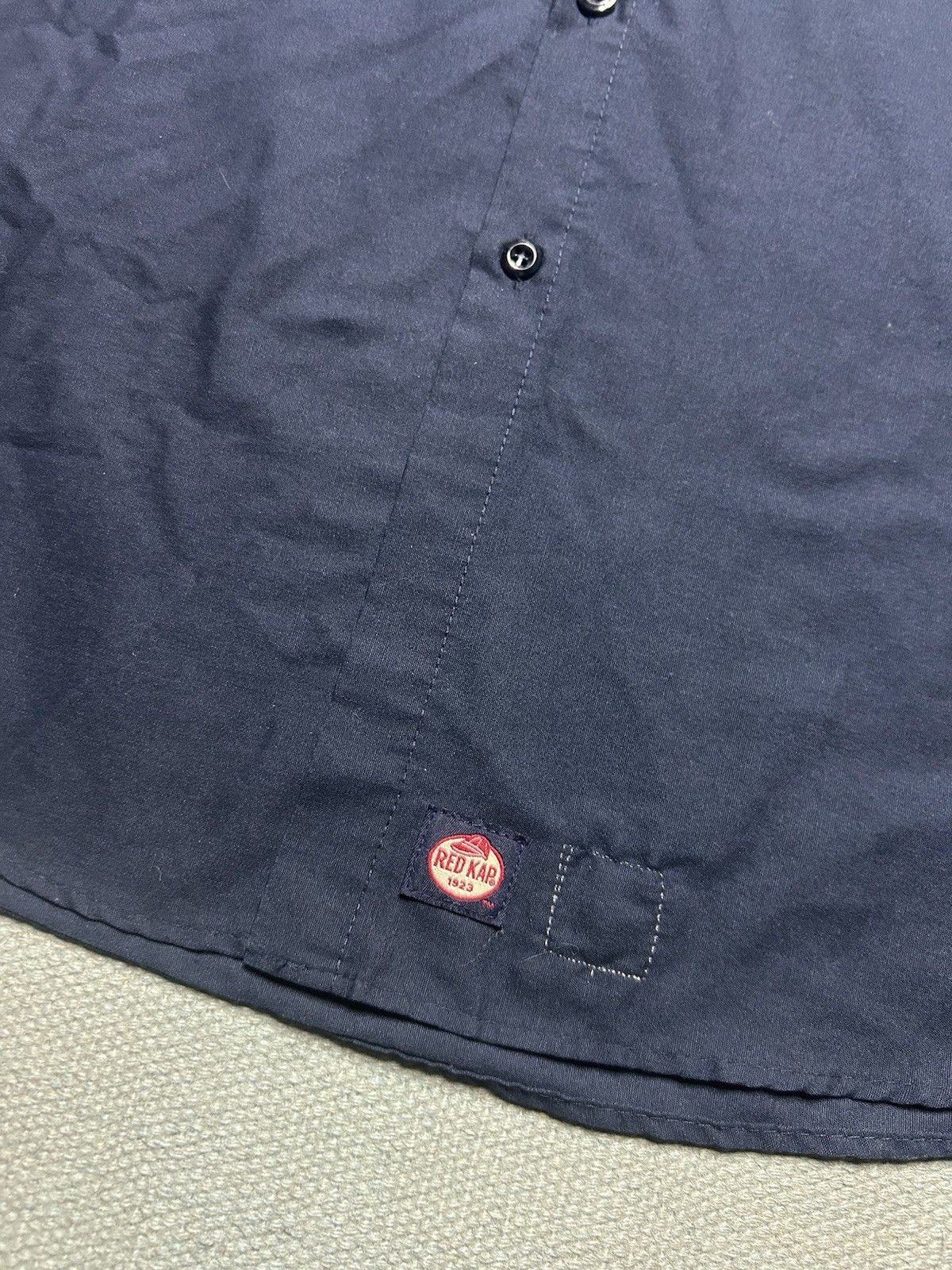 Vintage Red Kap button shirt 2 tone work mechanic technici uniform L Size US L / EU 52-54 / 3 - 2 Thumbnail
