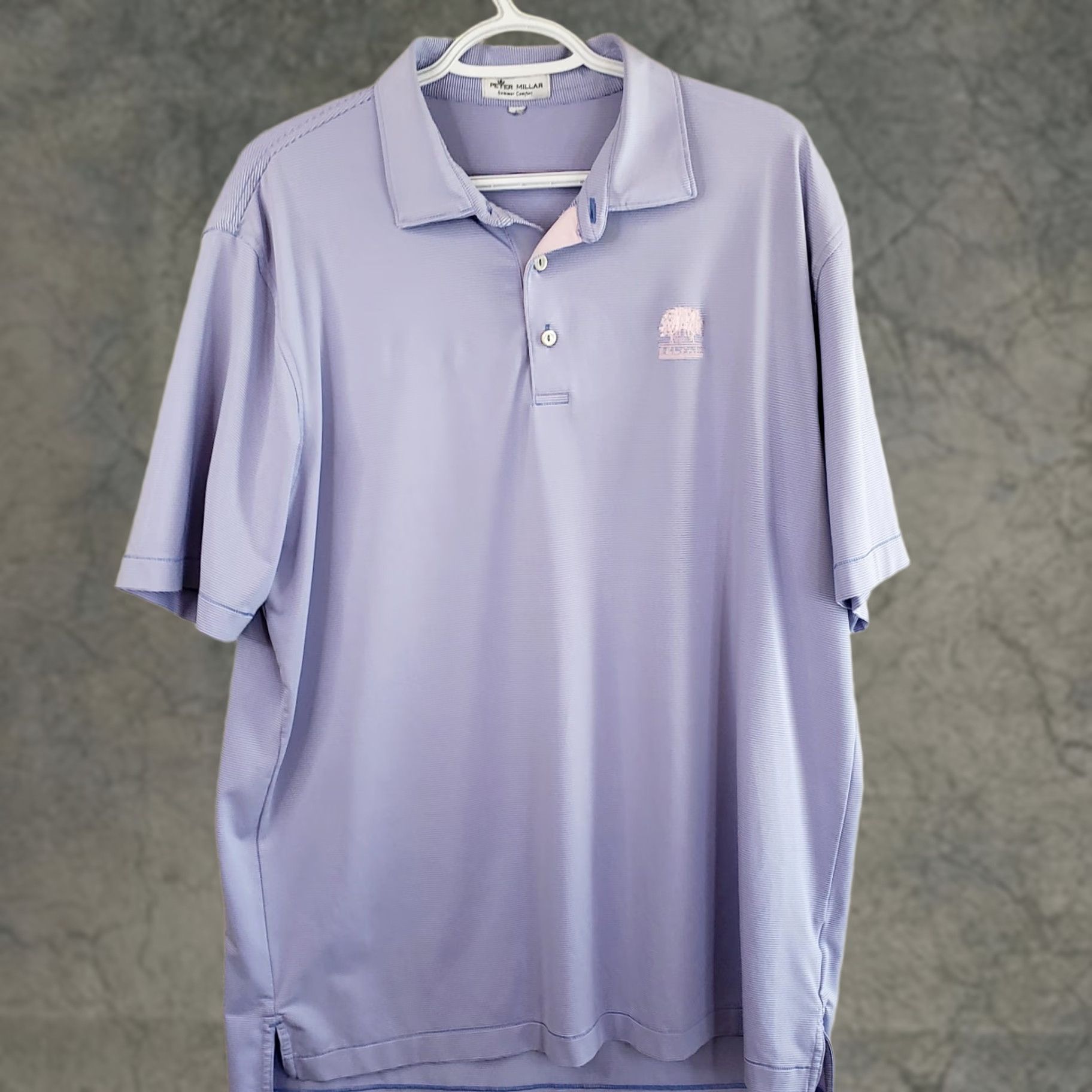Peter Millar Peter Millar Polo Shirt Men's L Blue Pink Striped Summer Comfort Golf Belfair Size US L / EU 52-54 / 3 - 1 Thumbnail