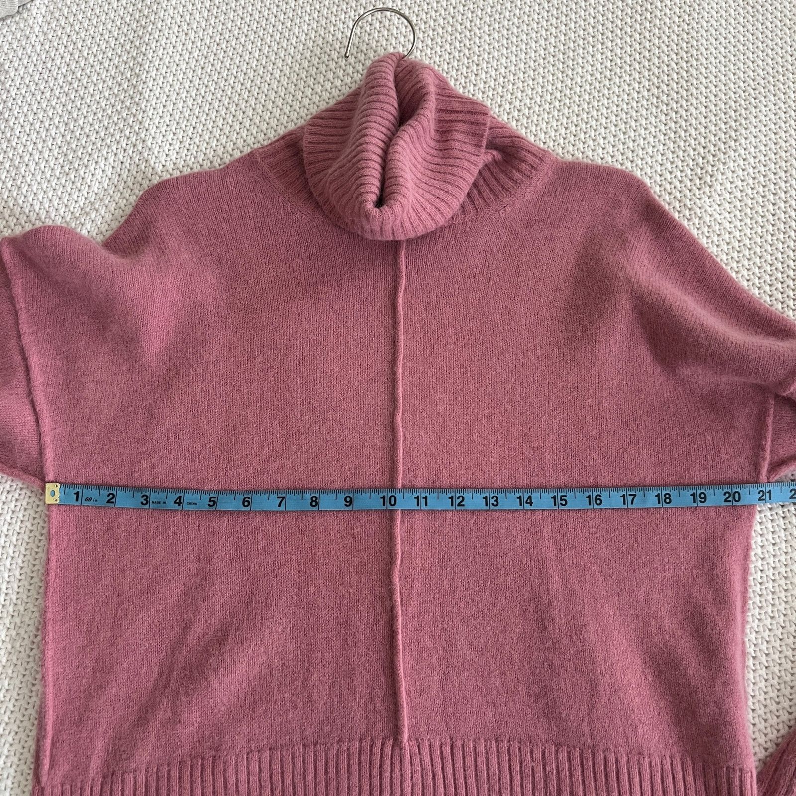 Other SUZANNE RAE Pink Angora Wool Blend Turtleneck Sweater Size M Size M / US 6-8 / IT 42-44 - 6 Thumbnail