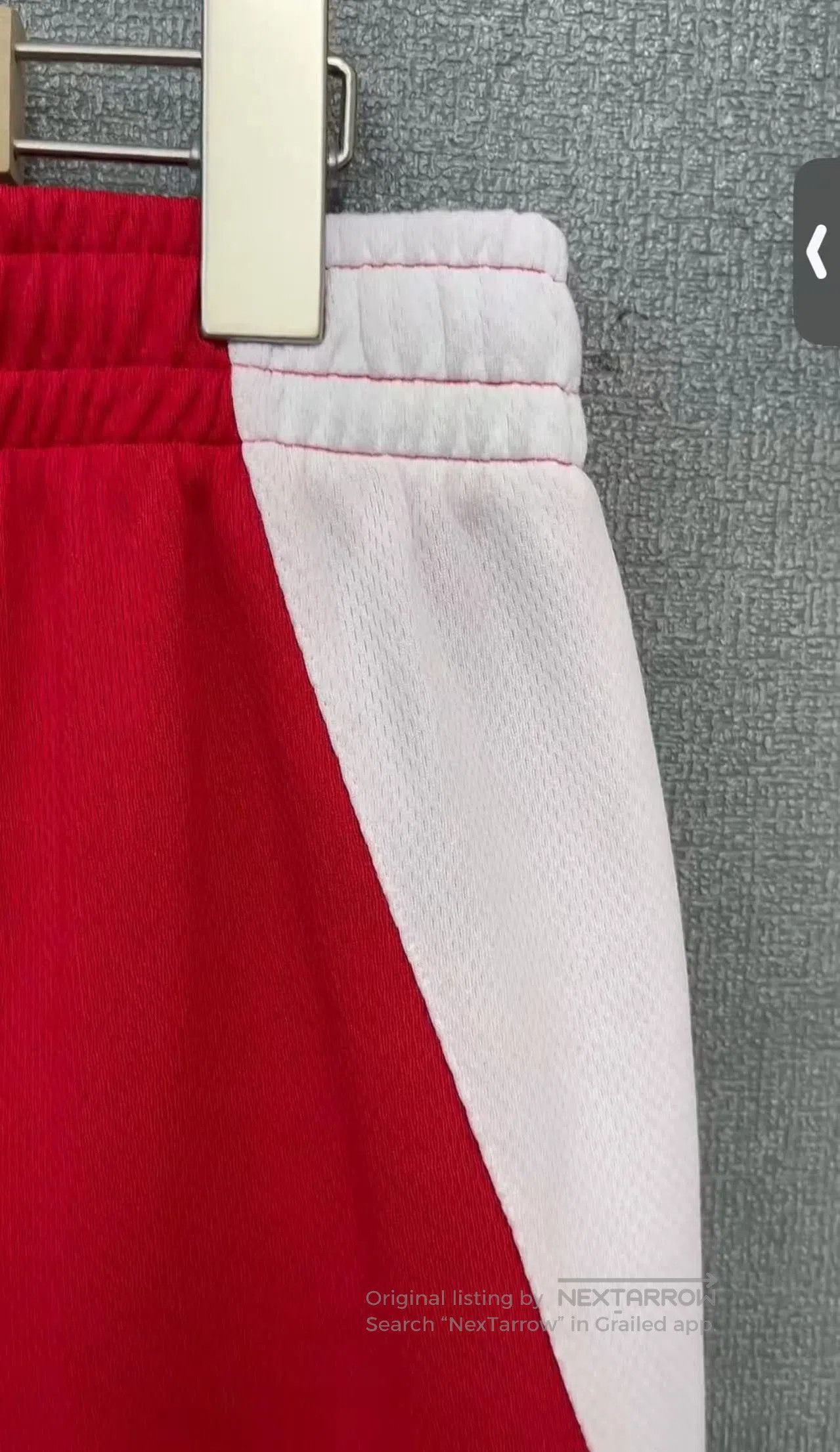 Balenciaga Red Balenciaga Logo Embroidered Football Shorts. Size US 30 / EU 46 - 3 Thumbnail