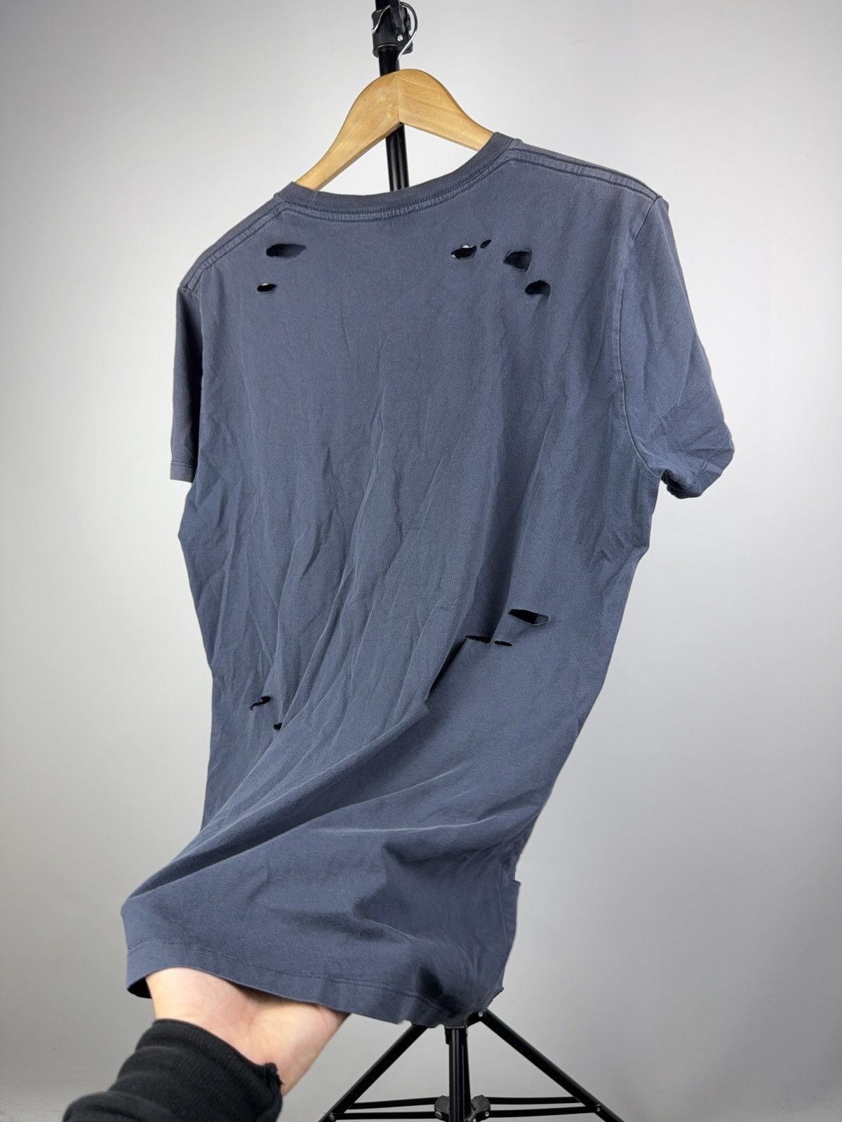 Diesel 00s Luxury Diesel Distressed Destroyed Logo T-Shirt Faded Size US XL / EU 56 / 4 - 13 Thumbnail