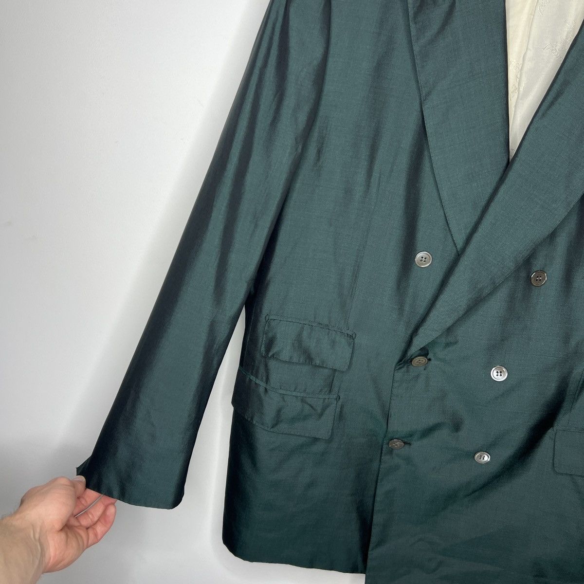 Brioni Brioni Roma double-breasted blazer silk Jacket Size 44R - 7 Thumbnail