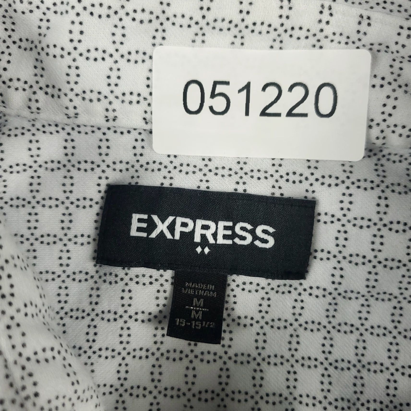Express VINTAGE Express Men's Shirt Short Sleeve Collared Button-Up Geometric 90s Casual Business Modern Size US M / EU 48-50 / 2 - 6 Thumbnail