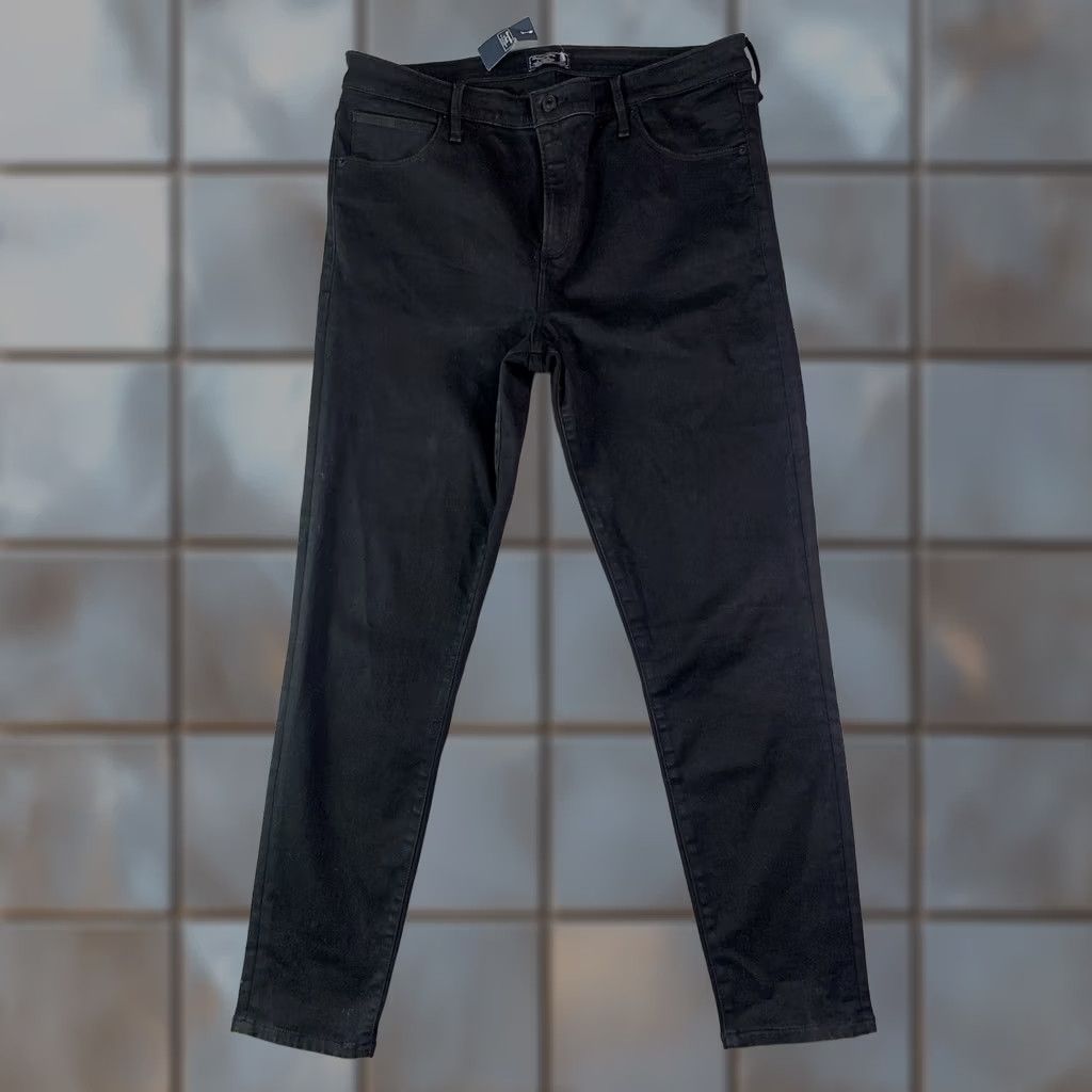 Abercrombie & Fitch Abercrombie & Fitch Simone High Rise Super Skinny Denim Jeans Women Black 33/16 Size 38" / US 16 / IT 52 - 1 Thumbnail