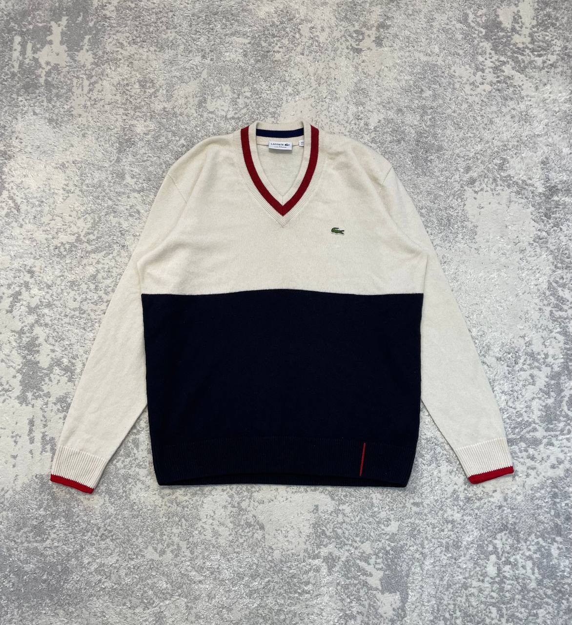 Lacoste Lacoste Wool Sweater Men's Made in France PREPPY Style Size US L / EU 52-54 / 3 - 1 Thumbnail