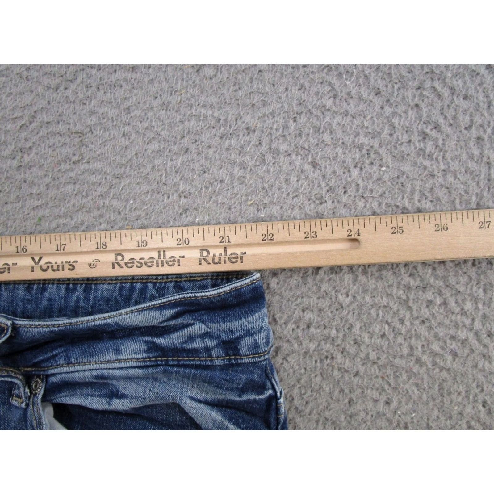 Vintage Maurices Jeans Womens 24W Blue High Rise Stretch Distressed Denim Ankle Plus Size Size 42" / US 20 - 6 Thumbnail