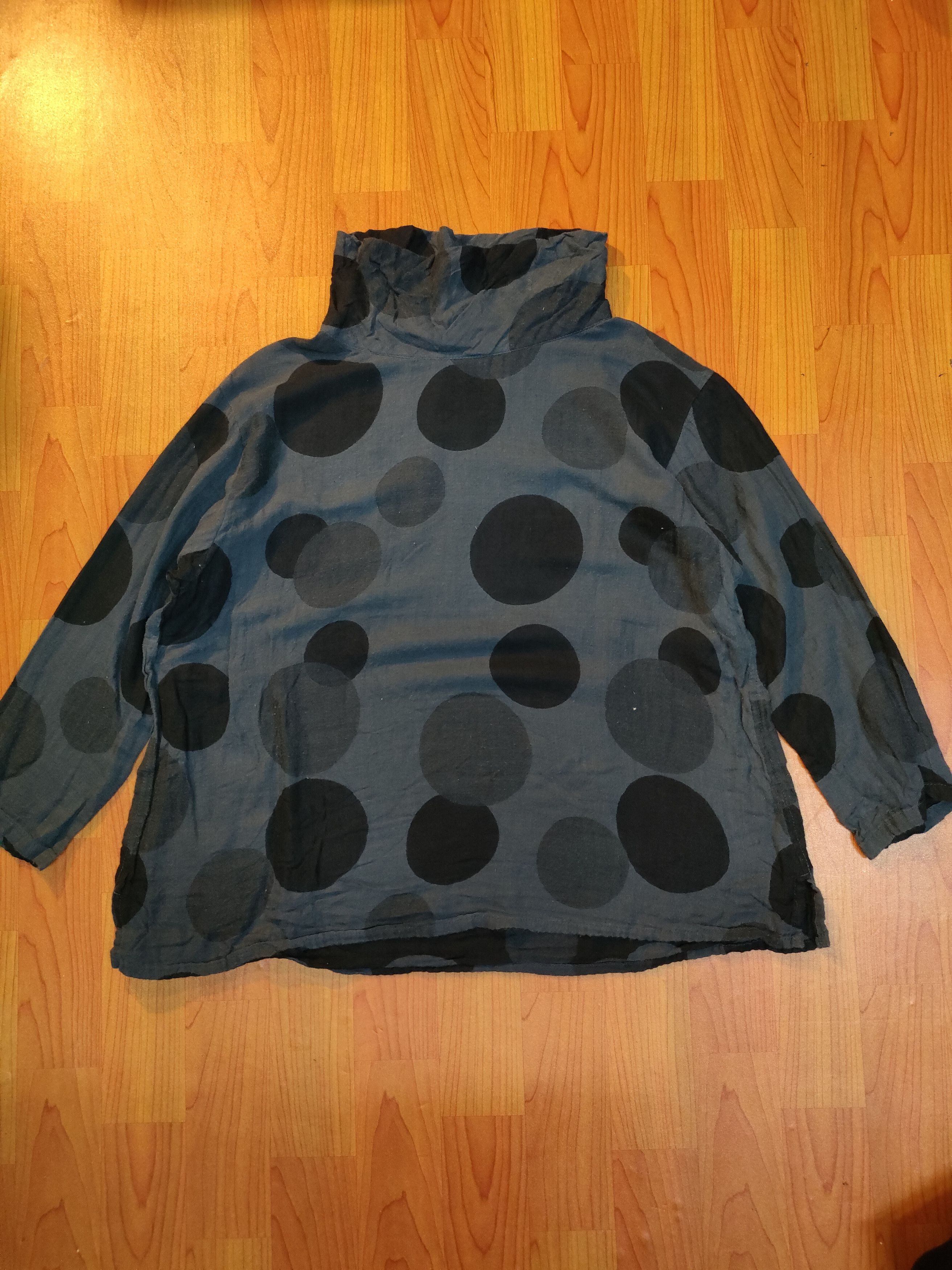 Designer × Issey Miyake Plantation Blouse Turtle Neck Size M / US 6-8 / IT 42-44 - 1 Thumbnail