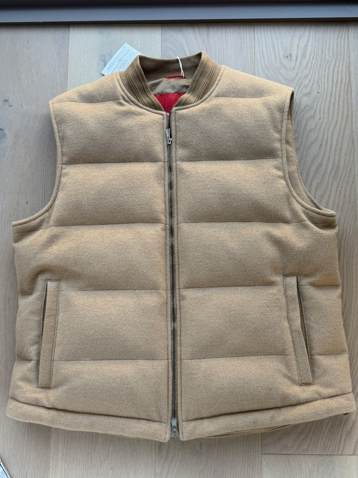 Isaia Napolii Isaia Napoli 100% Camel Down Vest EU52 L Made In Italy $4500 Size US L / EU 52-54 / 3 - 1 Thumbnail
