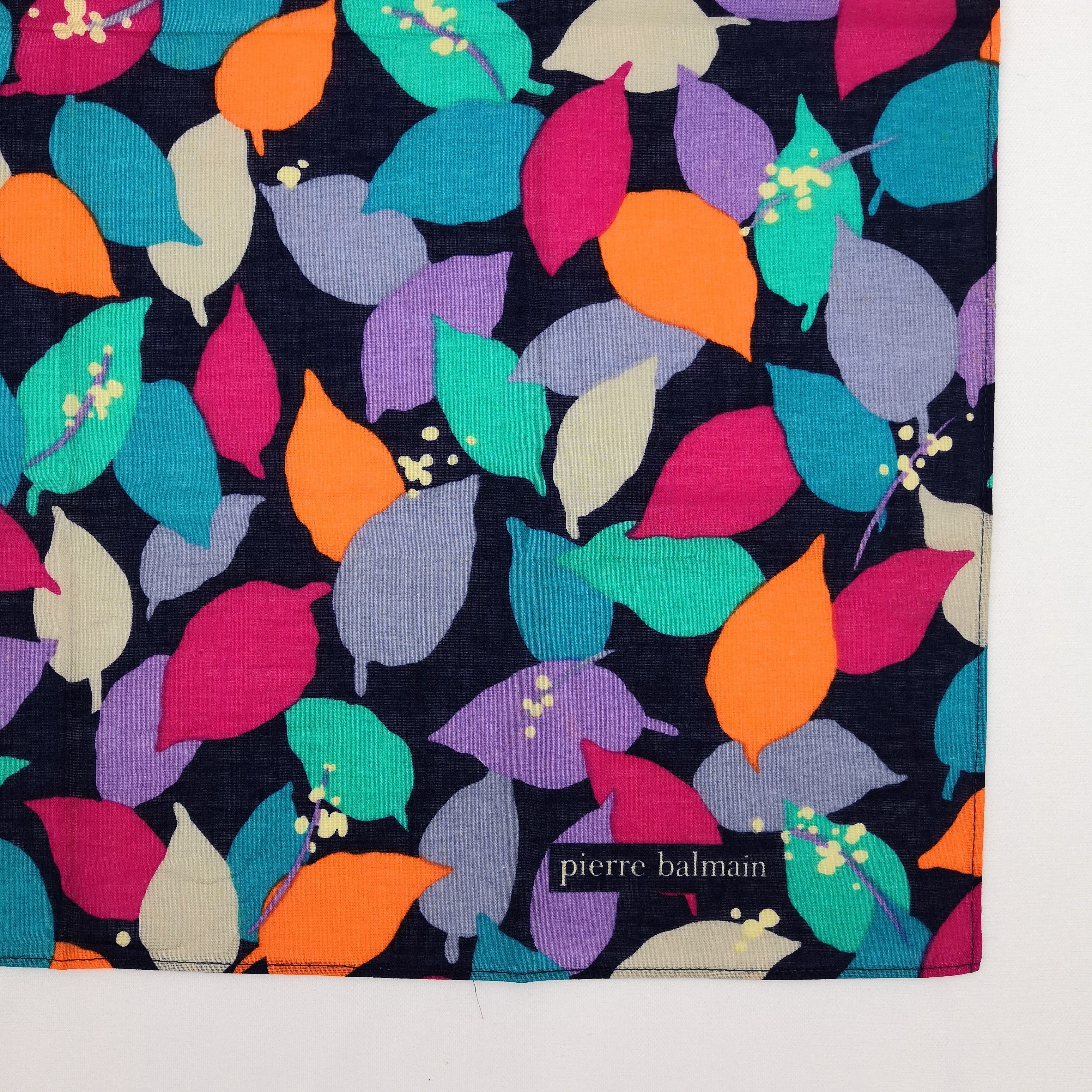 Japanese Brand Vintage Pierre Balmain Handkerchief Neckerchief Bandana Size ONE SIZE - 3 Thumbnail