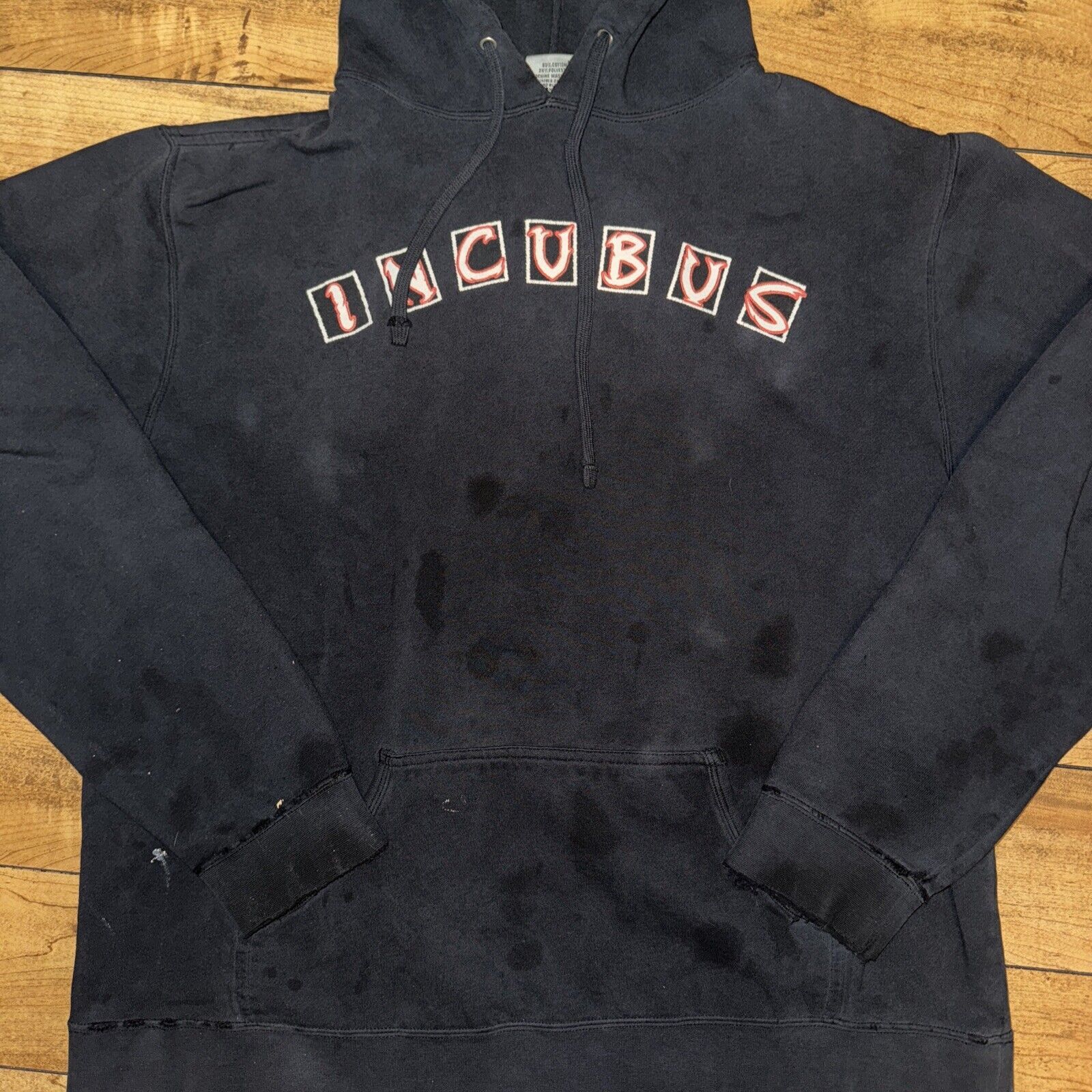 Vintage Vintage Incubus Hoodie Black XL 22x25 Distressed Size US XL / EU 56 / 4 - 2 Thumbnail