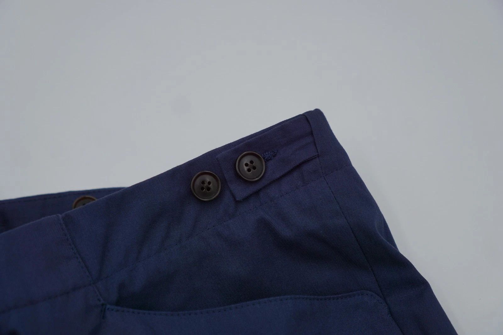 Suitsupply Men Suitsupply Pants Navy Blue Cotton Jort EThomas UK/US36 Size 36R - 4 Thumbnail