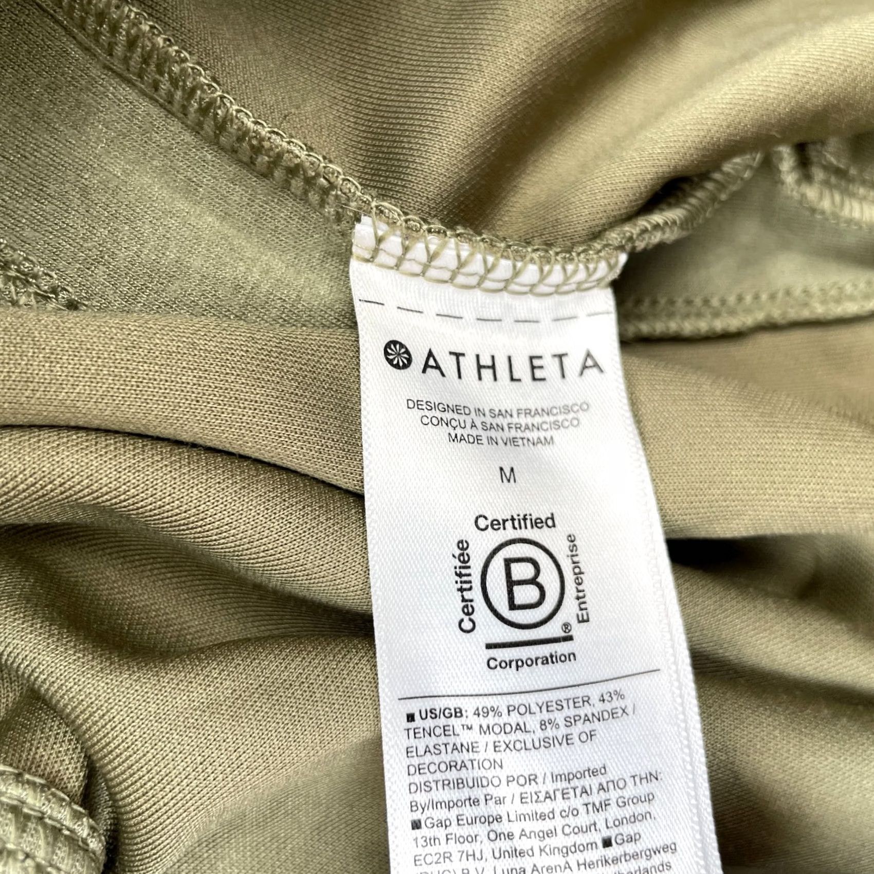 Athleta Athleta Shorts Womens M Green Running Stretch Logo Drawstring Athleisure Size 32" / US 10 / IT 46 - 6 Thumbnail