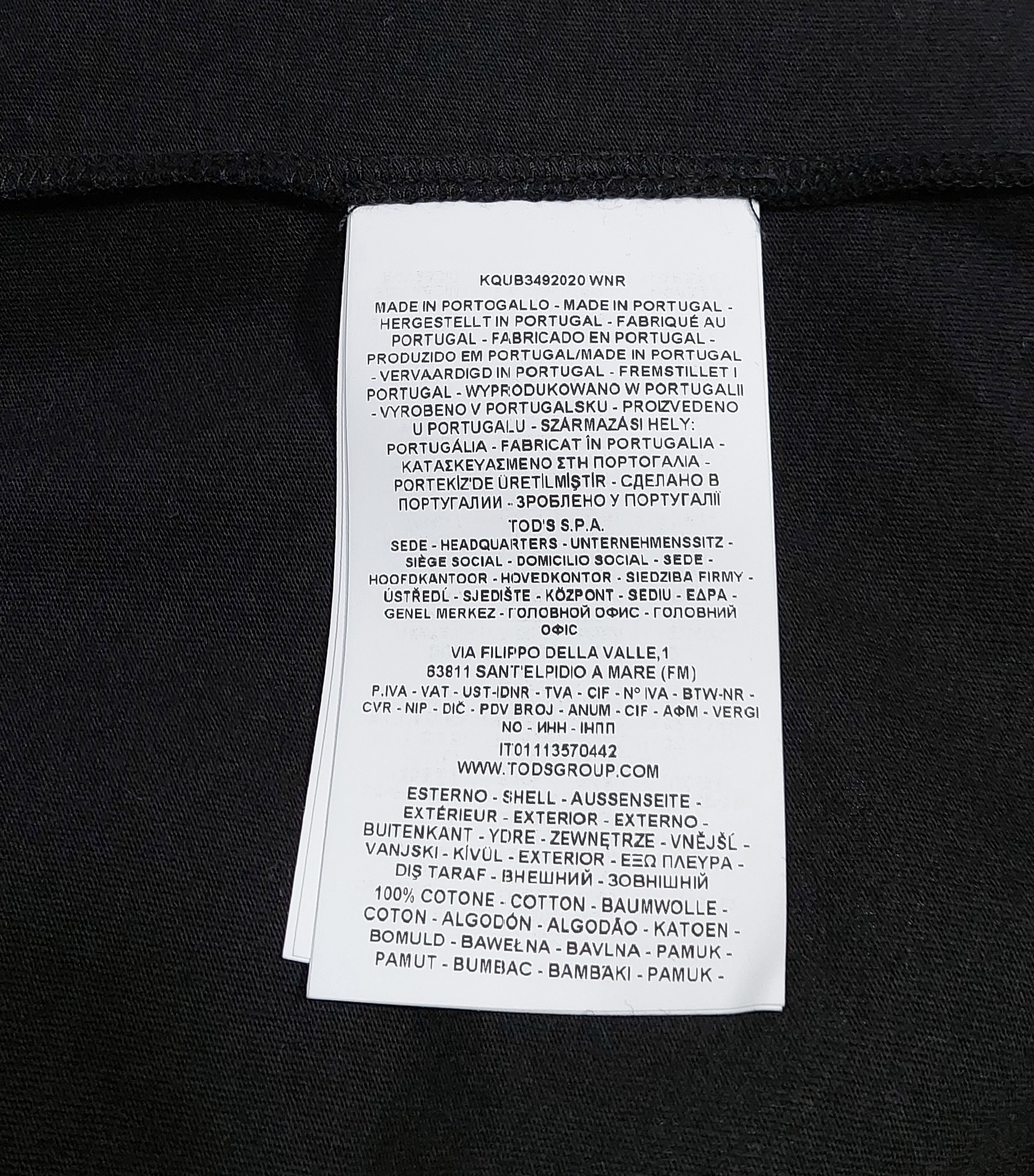 Hogan logo print cotton tshirt - black XXL Size US XXL / EU 58 / 5 - 3 Thumbnail
