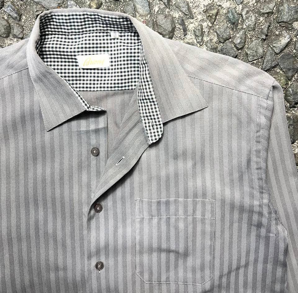 Brioni Brioni - Stripe Cotton Shirt Size US XL / EU 56 / 4 - 3 Thumbnail