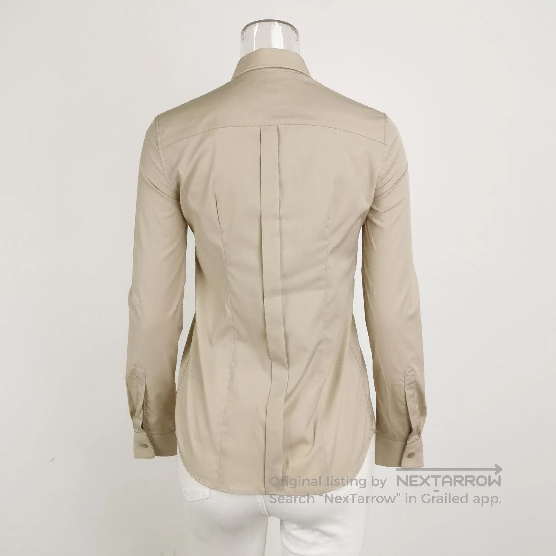 Burberry Burberry Beige Cotton Long Sleeve Shirt . Size US XS / EU 42 / 0 - 2 Thumbnail