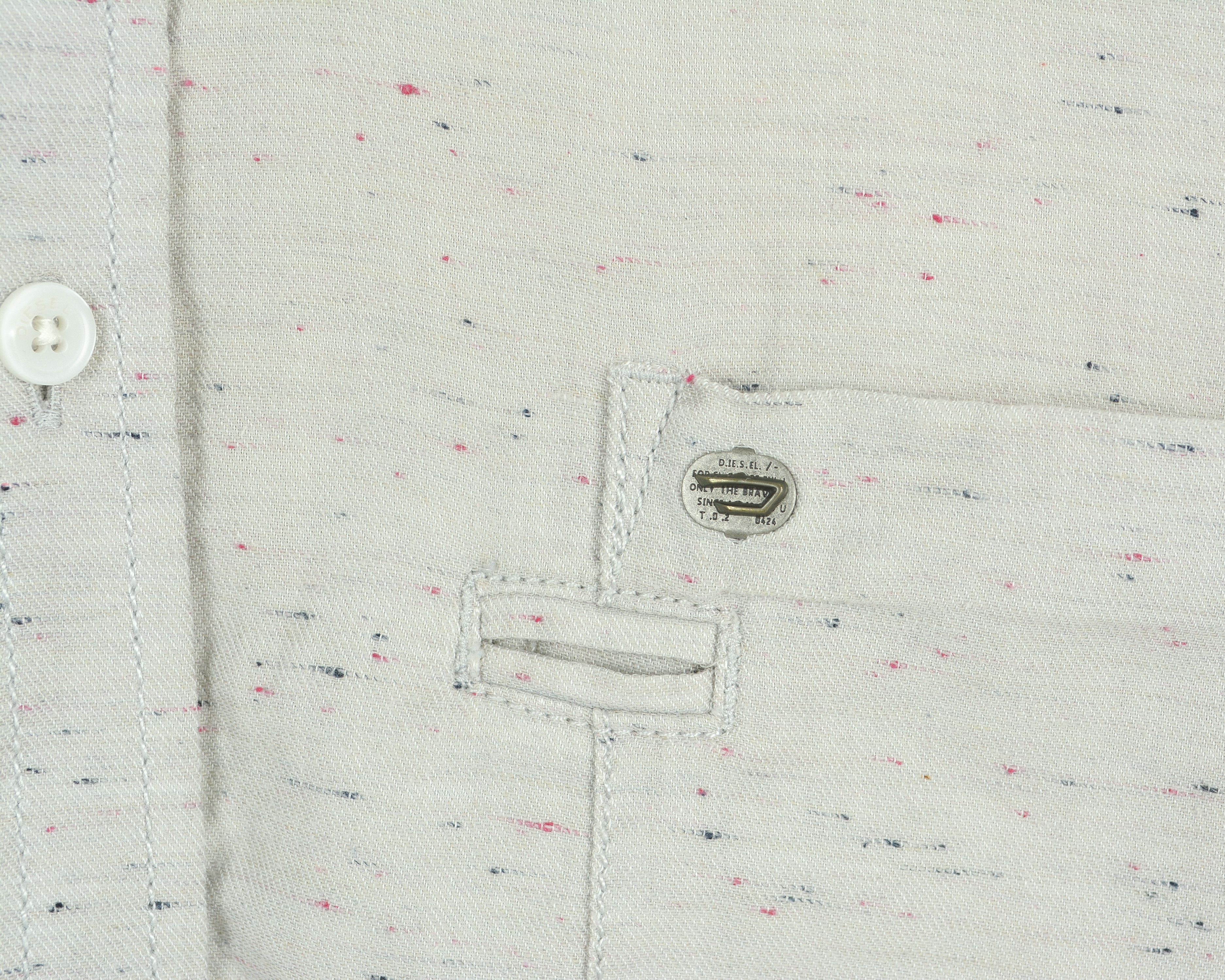 Diesel Regular Fit Button Up Shirt Long Sleeve Cotton Oxford Casual Size US XL / EU 56 / 4 - 3 Thumbnail