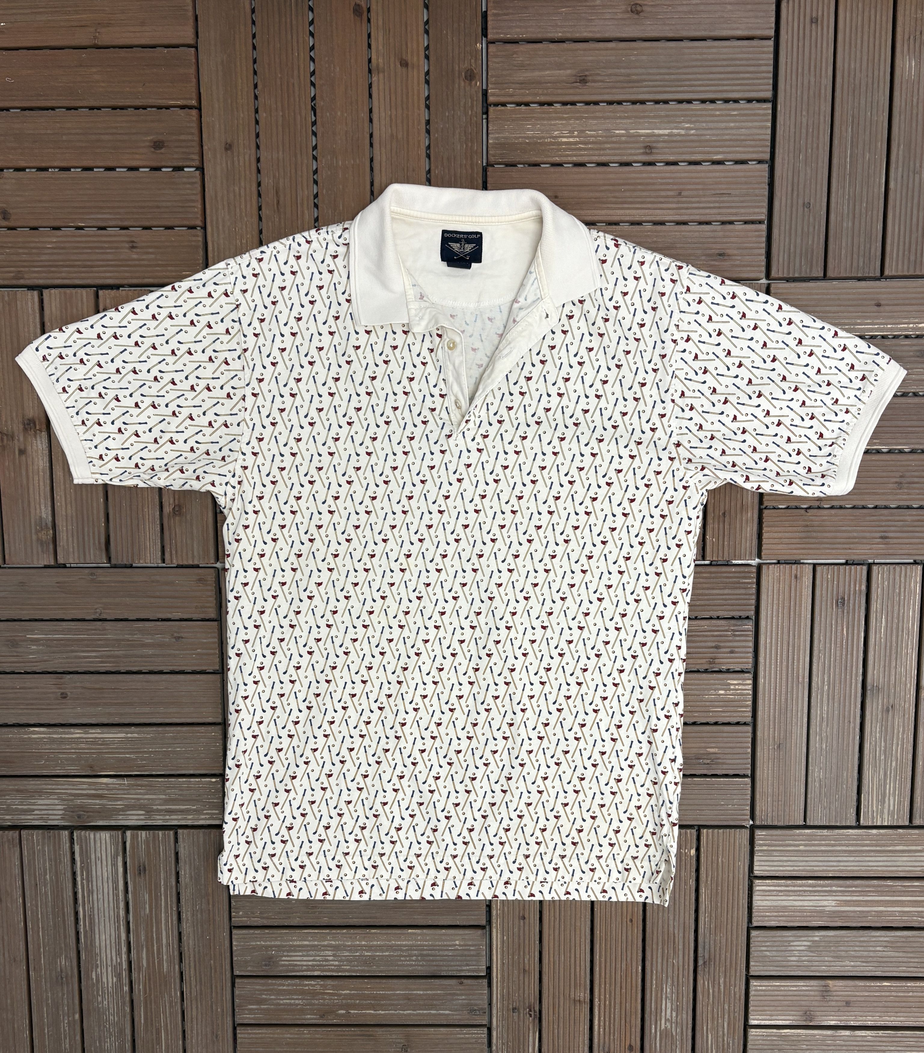 Vintage Dockers' Golf All Over Print Vintage T-Shirt Tee Size US M / EU 48-50 / 2 - 1 Thumbnail