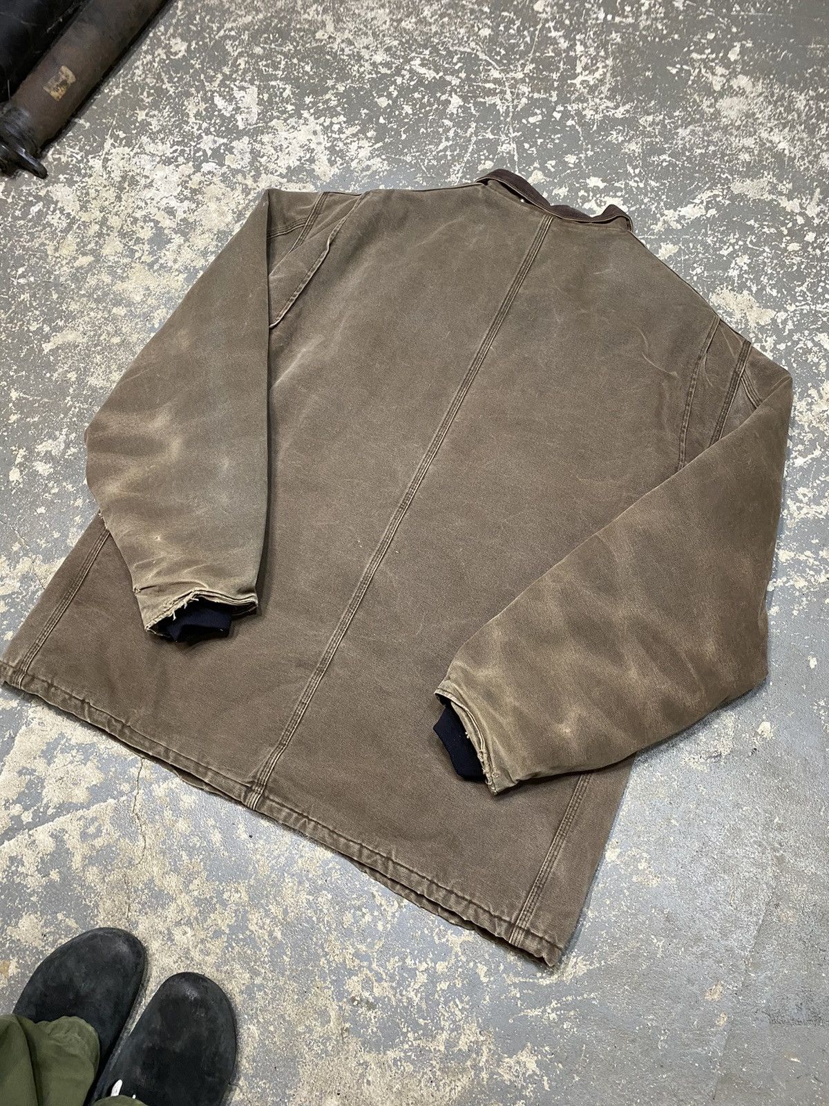 Carhartt × Vintage Vintage Carhartt Arctic Faded Brown Insulated Work Jacket Size US XL / EU 56 / 4 - 7 Thumbnail