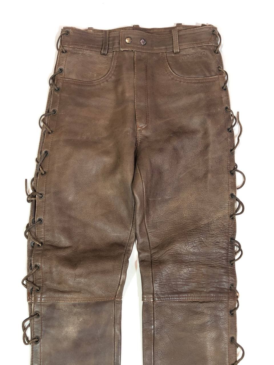Leather Modeka Racing Moto Leather Pants Vintage Size US 30 / EU 46 - 3 Thumbnail