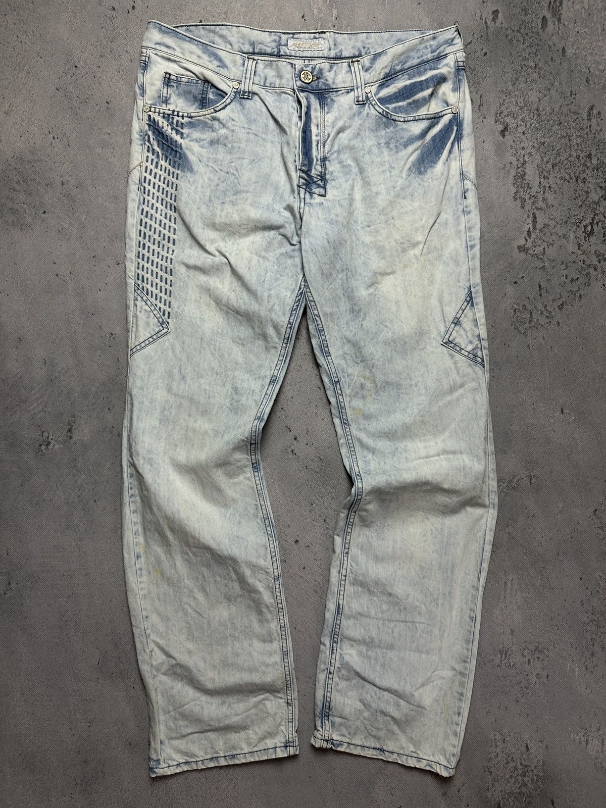 Roberto Cavalli 2000s Roberto Cavalli Wash Denim Pants y2k Opium Archive 90s Size US 36 / EU 52 - 2 Thumbnail