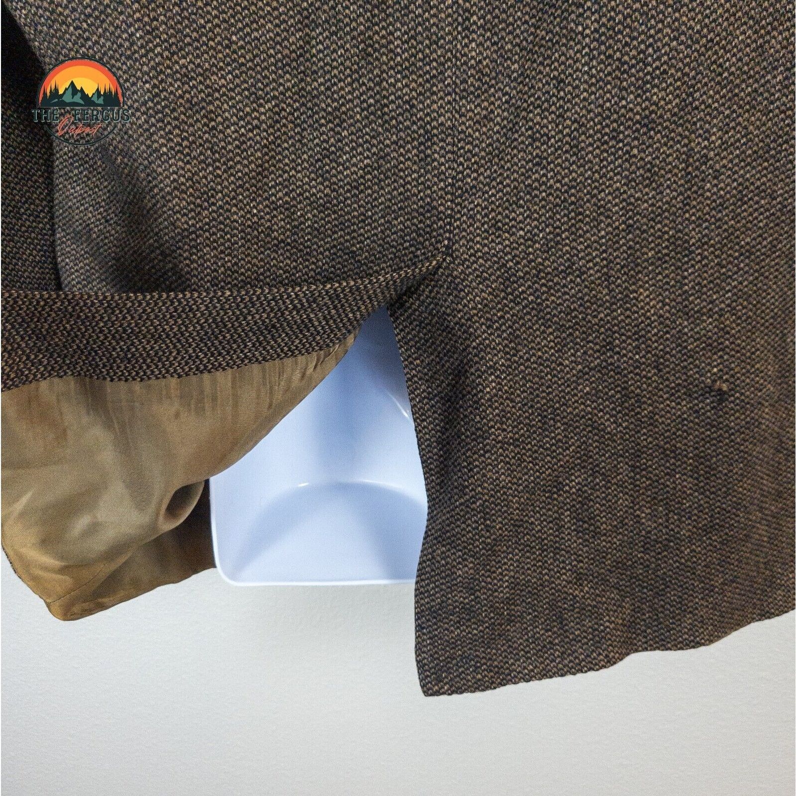 Other American Trend Lambs Wool Herringbone Sport Coat Men 42R USA Size 42R - 18 Thumbnail