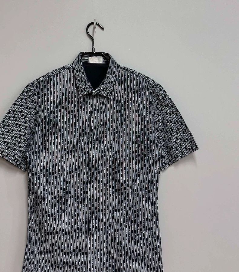 Dior Striped Letter Print Short Sleeve Shirt-2505 Size US M / EU 48-50 / 2 - 2 Thumbnail
