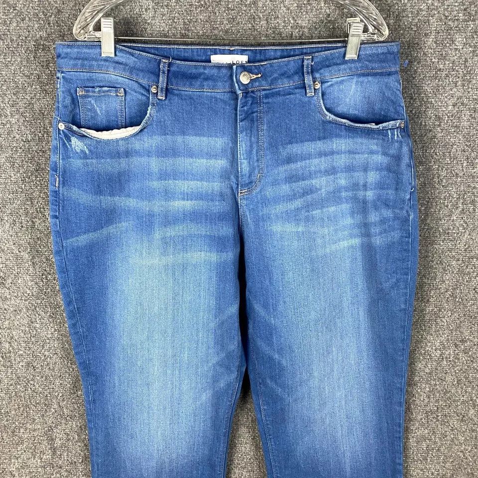 Loft Loft Jeans Women 16/33 Girlfriend Denim Cotton Stretch Plus Size 38" / US 16 / IT 52 - 1 Thumbnail
