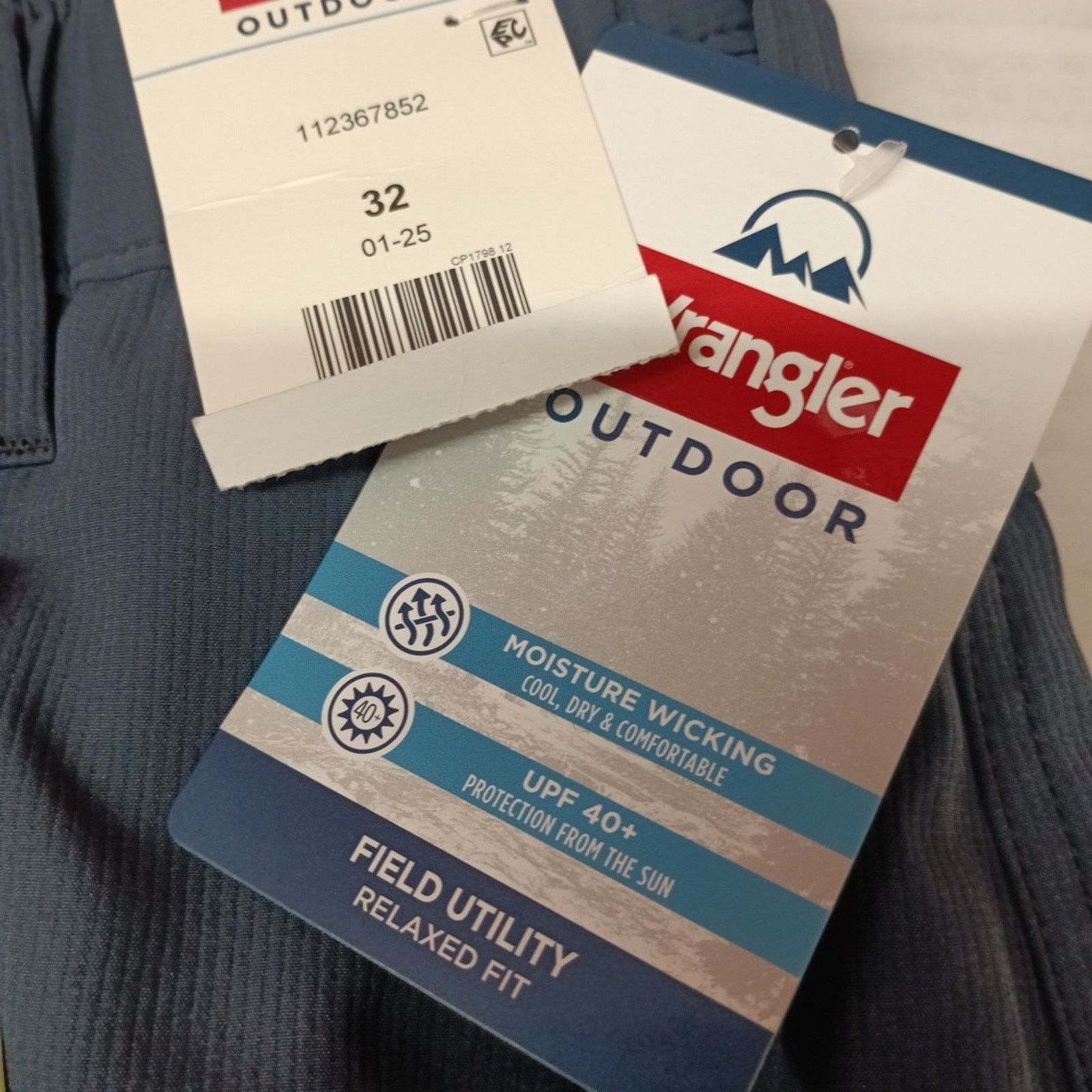 Wrangler Wrangler Men's Field Utility Shorts Size 32 Blue Relaxed Fit Size US 32 / EU 48 - 2 Thumbnail