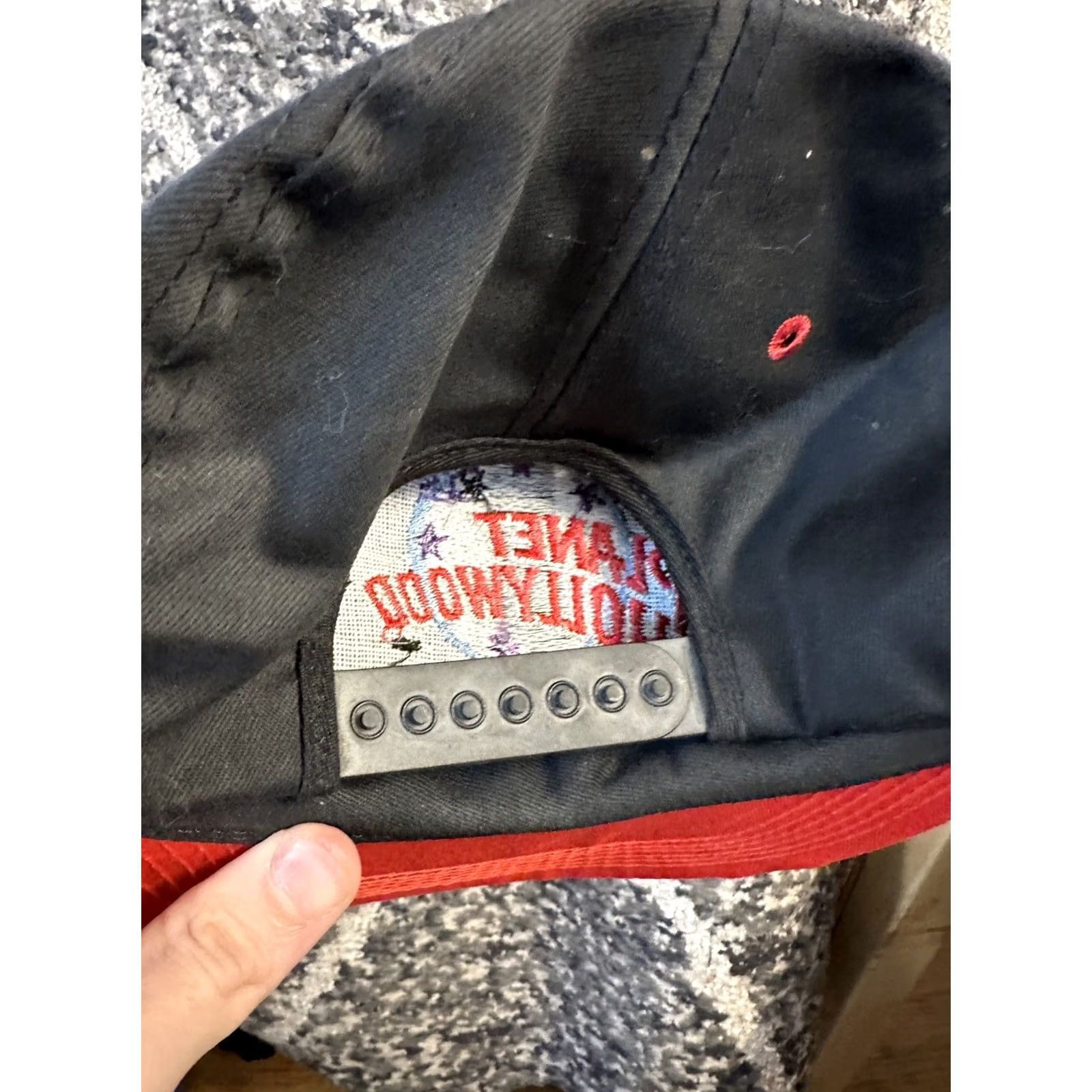 Planet Hollywood VINTAGE Planet Hollywood Hat Snapback Black Adjustable Mens Size ONE SIZE - 2 Thumbnail
