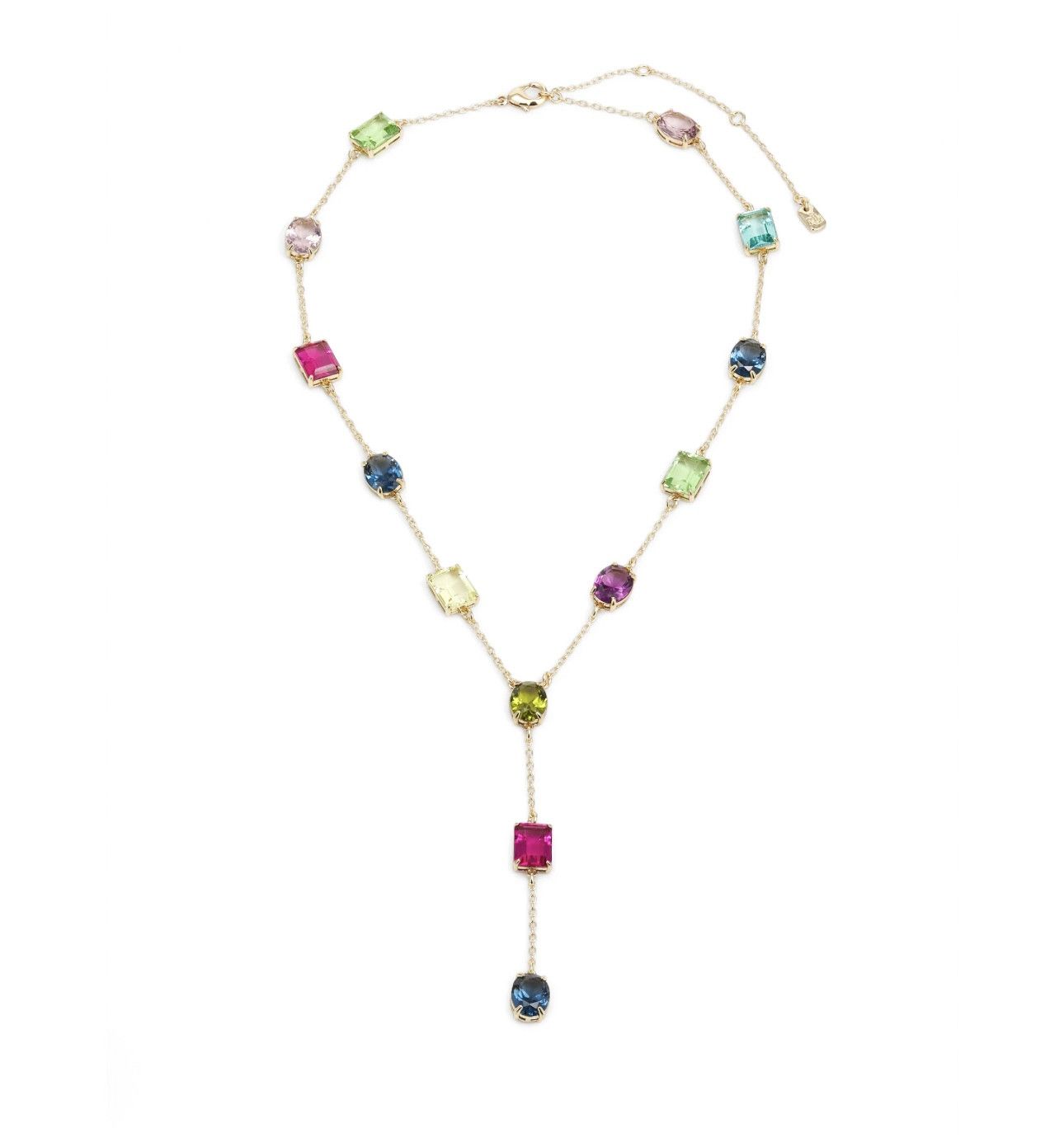 Ralph Lauren RL Gold-Tone Stone Lariat Necklace