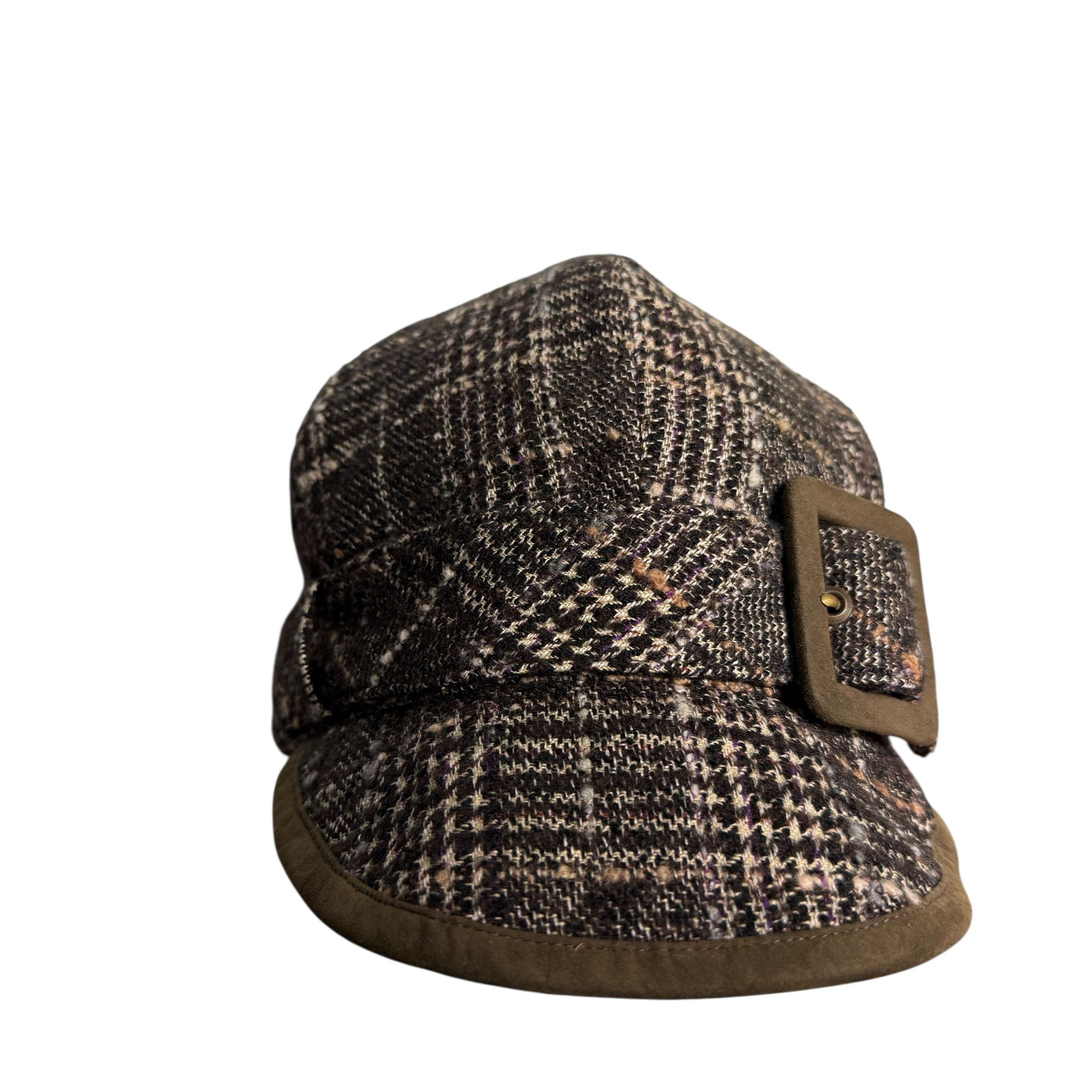 Lanvin 🔥RARE🔥Vintage Lanvin Sport Tweed Plaid Newboys Cap Size ONE SIZE - 3 Thumbnail