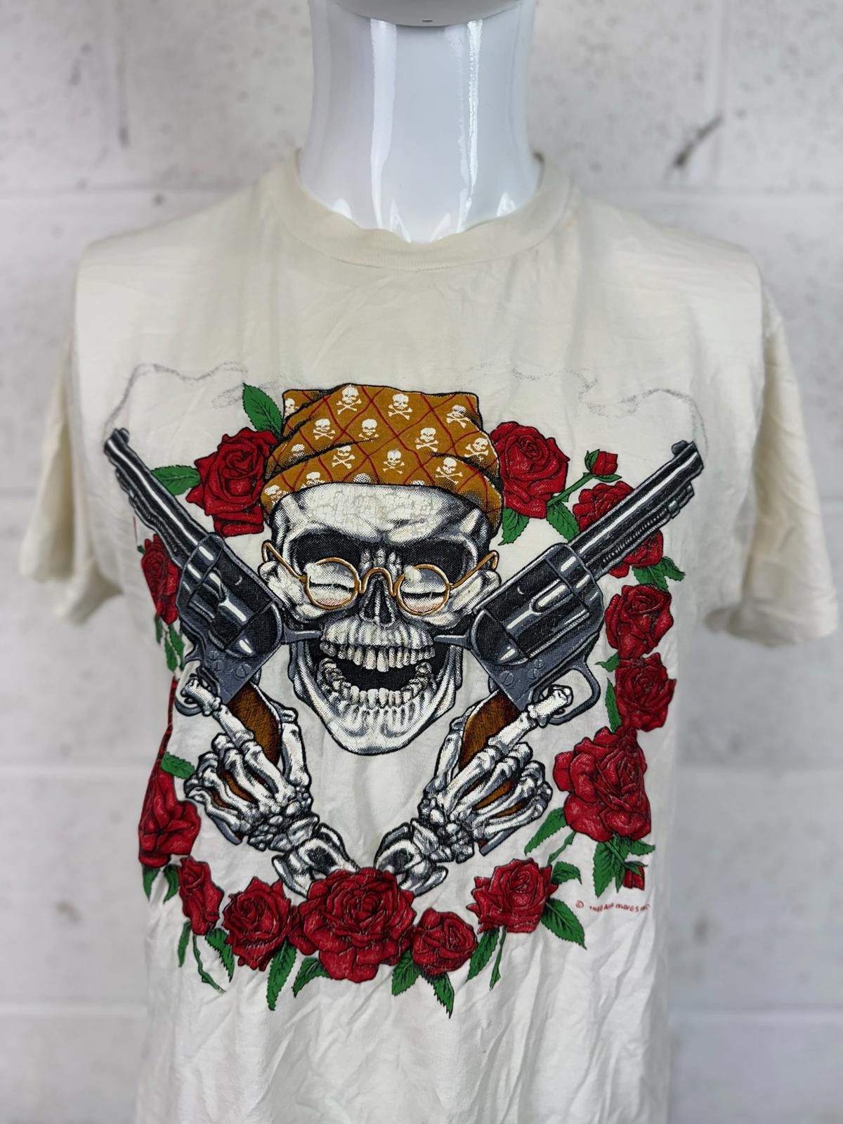 Designer Screen Stars Graphic Skull T-Shirt Design Mens Size L Size US L / EU 52-54 / 3 - 4 Thumbnail