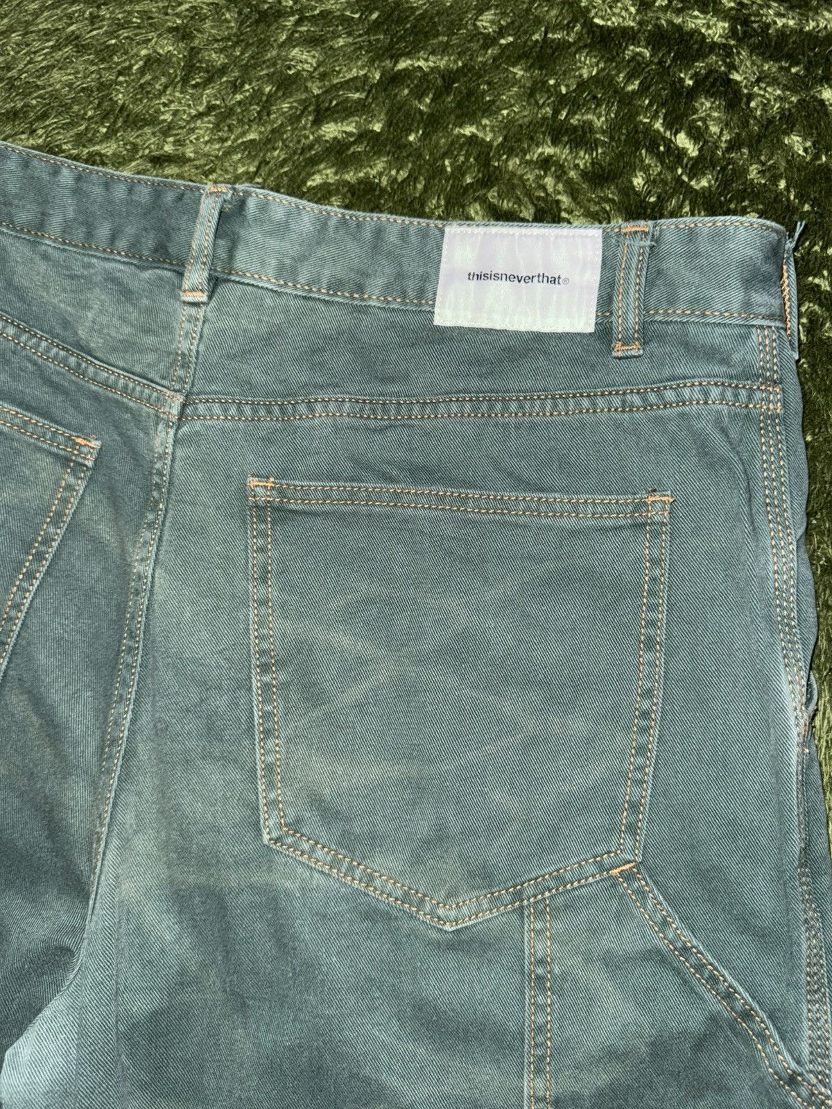 thisisneverthat [XL] Thisisneverthat Crack printed Double Knee Pants Green Size US 36 / EU 52 - 8 Thumbnail