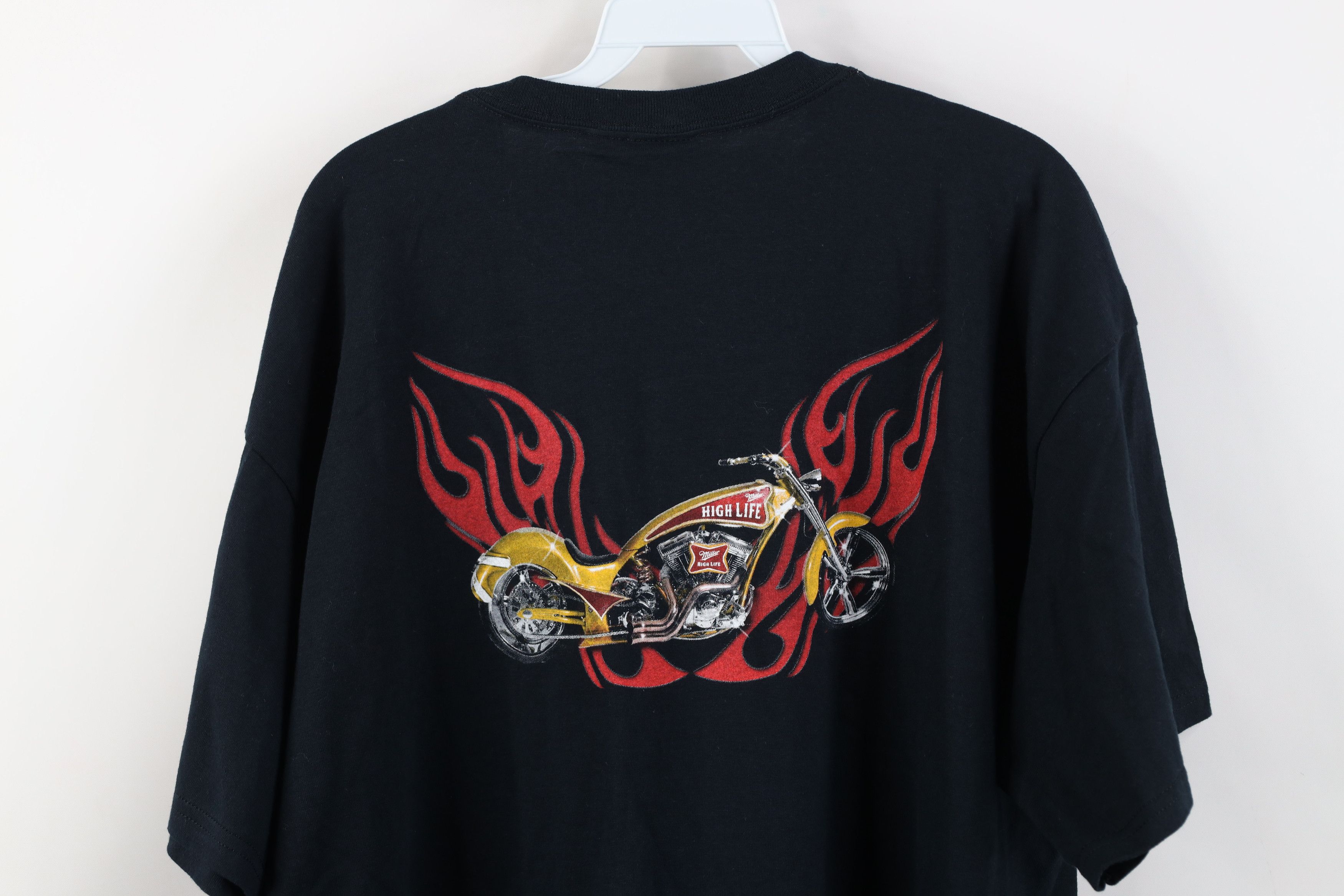 Vintage Vintage Y2K Miller Lite Beer Motorcycle Milwaukee T-Shirt Size US XL / EU 56 / 4 - 14 Thumbnail