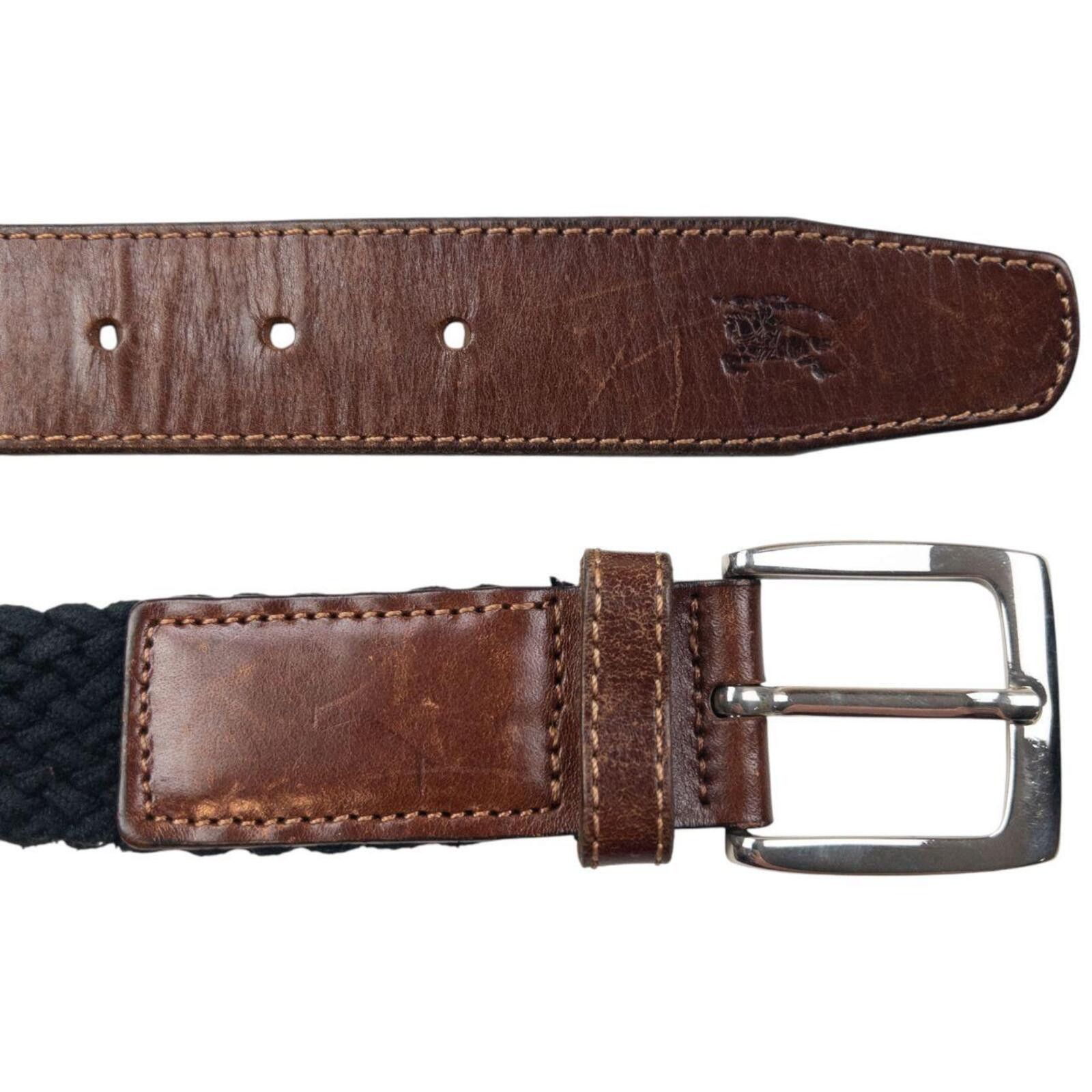 Burberry Vintage 2000s Burberry Braided Leather Belt Size L Size ONE SIZE - 4 Thumbnail