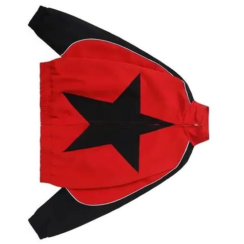 VIBE Jacket windbreaker Harajuku style stars Y2k zipper patchwork Size US M / EU 48-50 / 2 - 1 Thumbnail