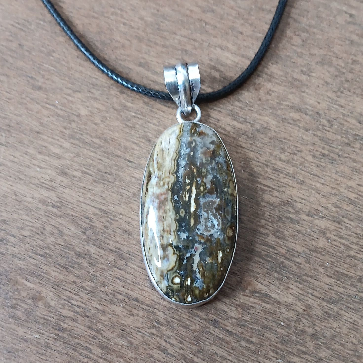 Other Ocean Jasper gemstone pendant necklace Size ONE SIZE - 1 Thumbnail