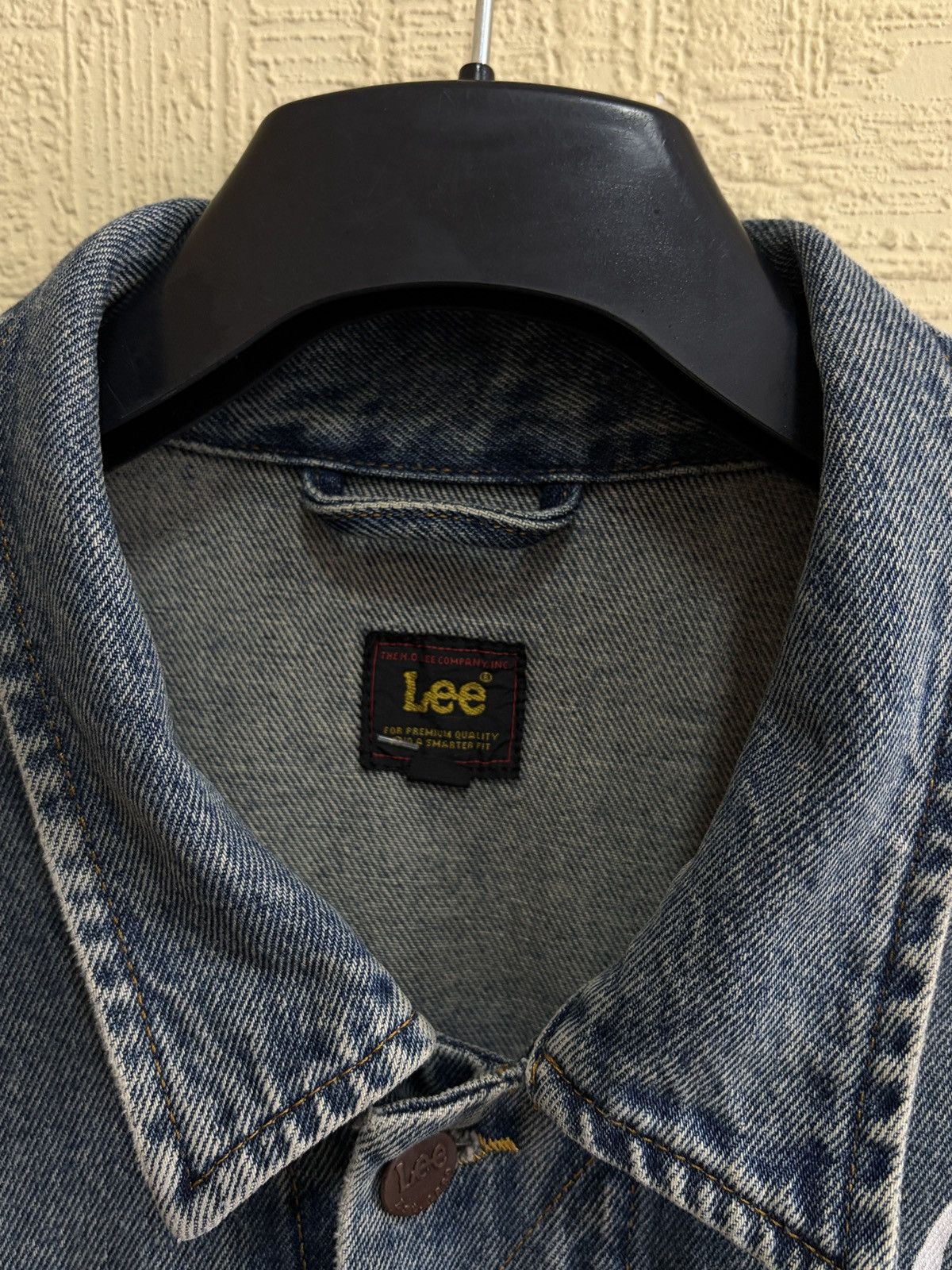 Lee Lee Denim Jacket XL Blue Graphic Print Think What You Will Size US XL / EU 56 / 4 - 3 Thumbnail