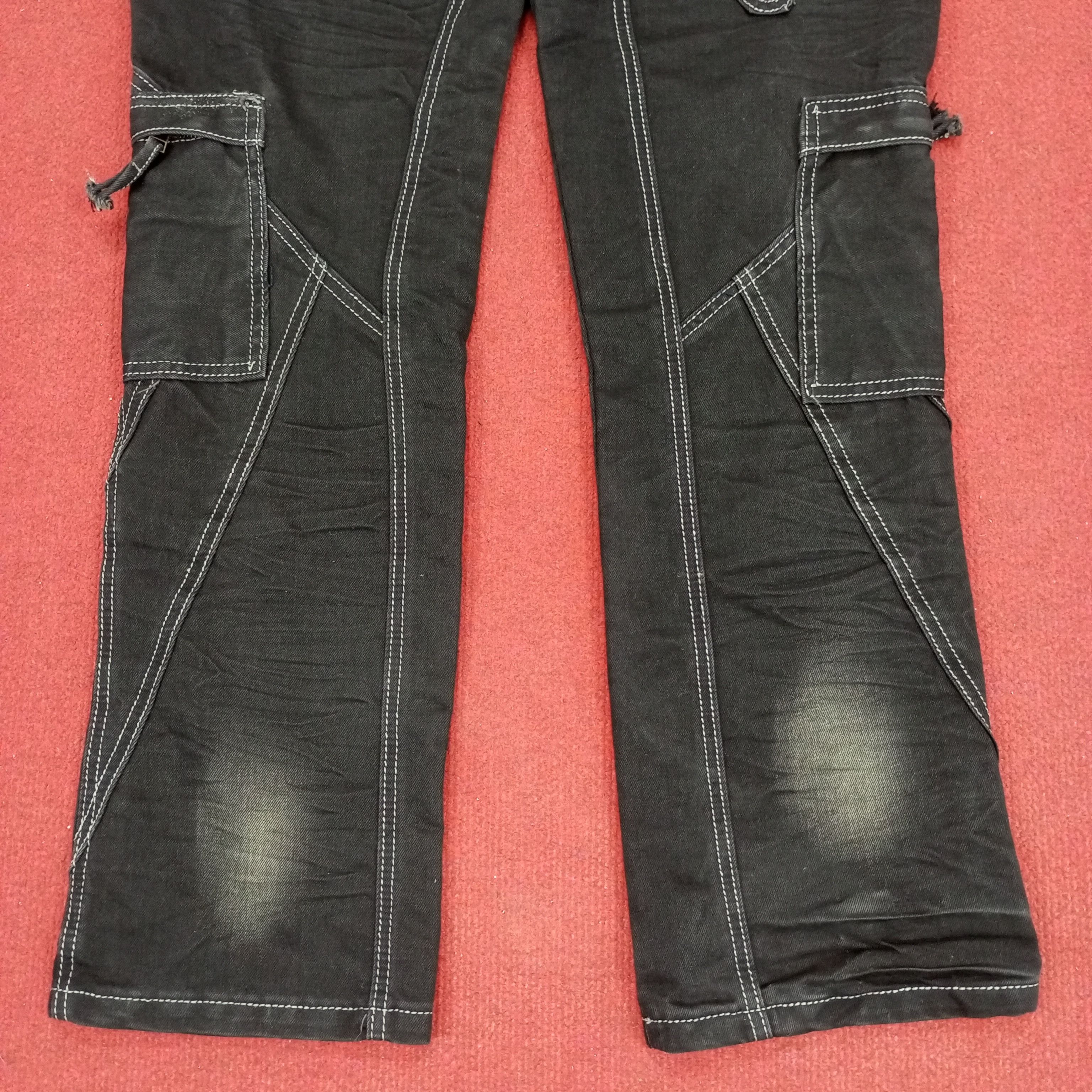Vintage Tesilin Jeans Fashion Rock Punk Cargo Style Jeans Size US 35 - 6 Thumbnail
