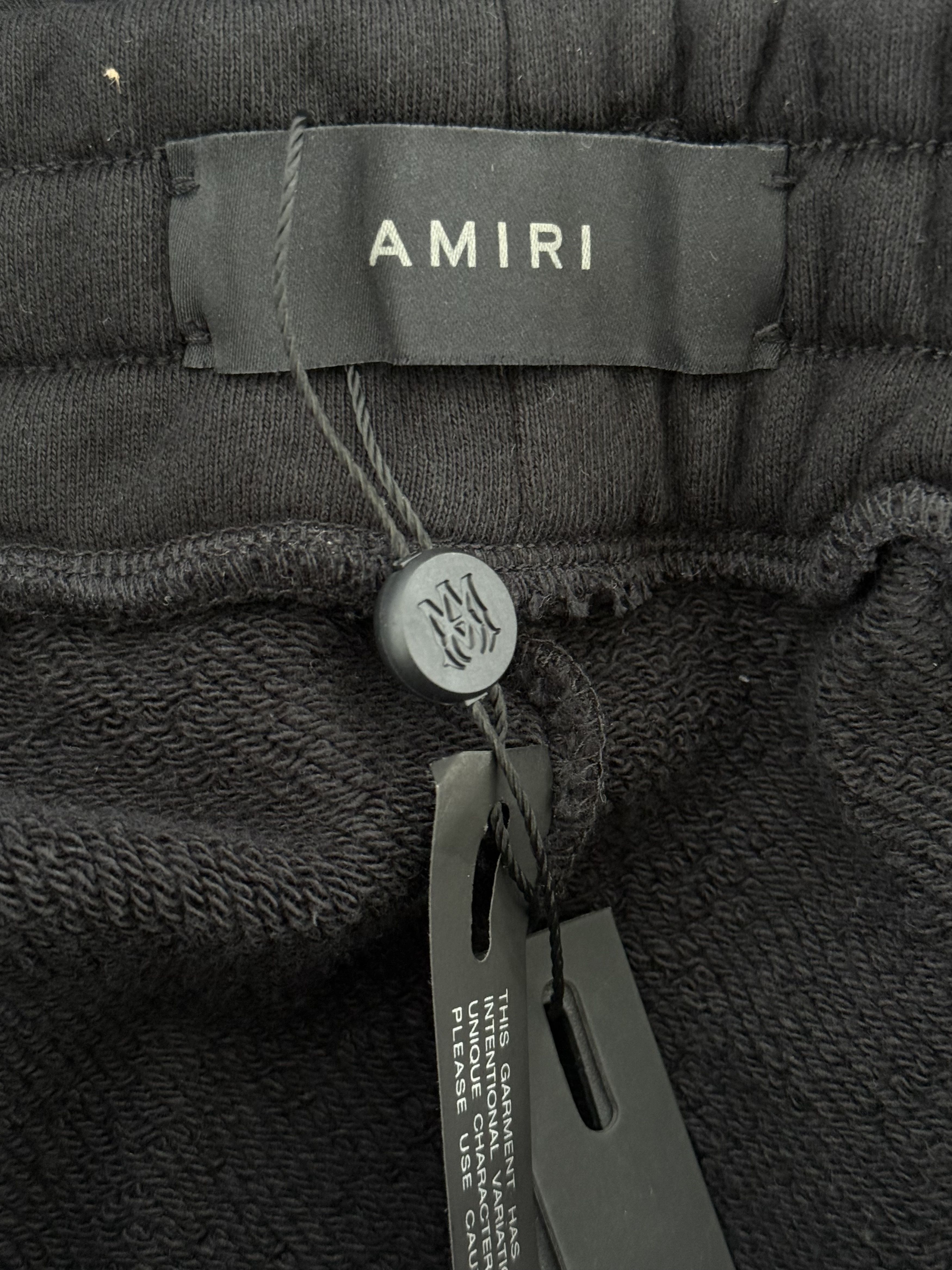 Amiri Amiri Black & Lime MA Logo Sweatpants Size US 40 / EU 56 - 3 Thumbnail