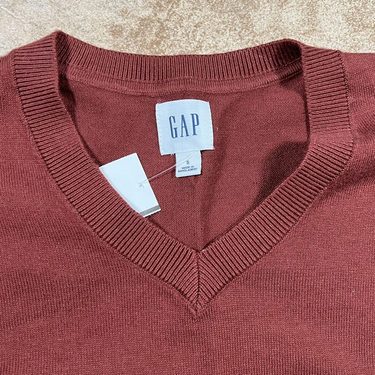Banana Republic × Gap × J.Crew New Gap Sweater Pullover Brown Knit V Neck Long Sleeve Size US S / EU 44-46 / 1 - 3 Thumbnail