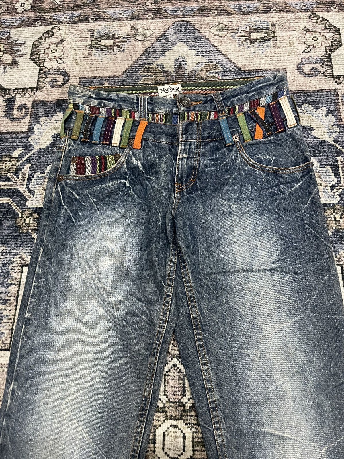 🔥Nylaus Hysteric Glamour Double Waist Multipocket Denim