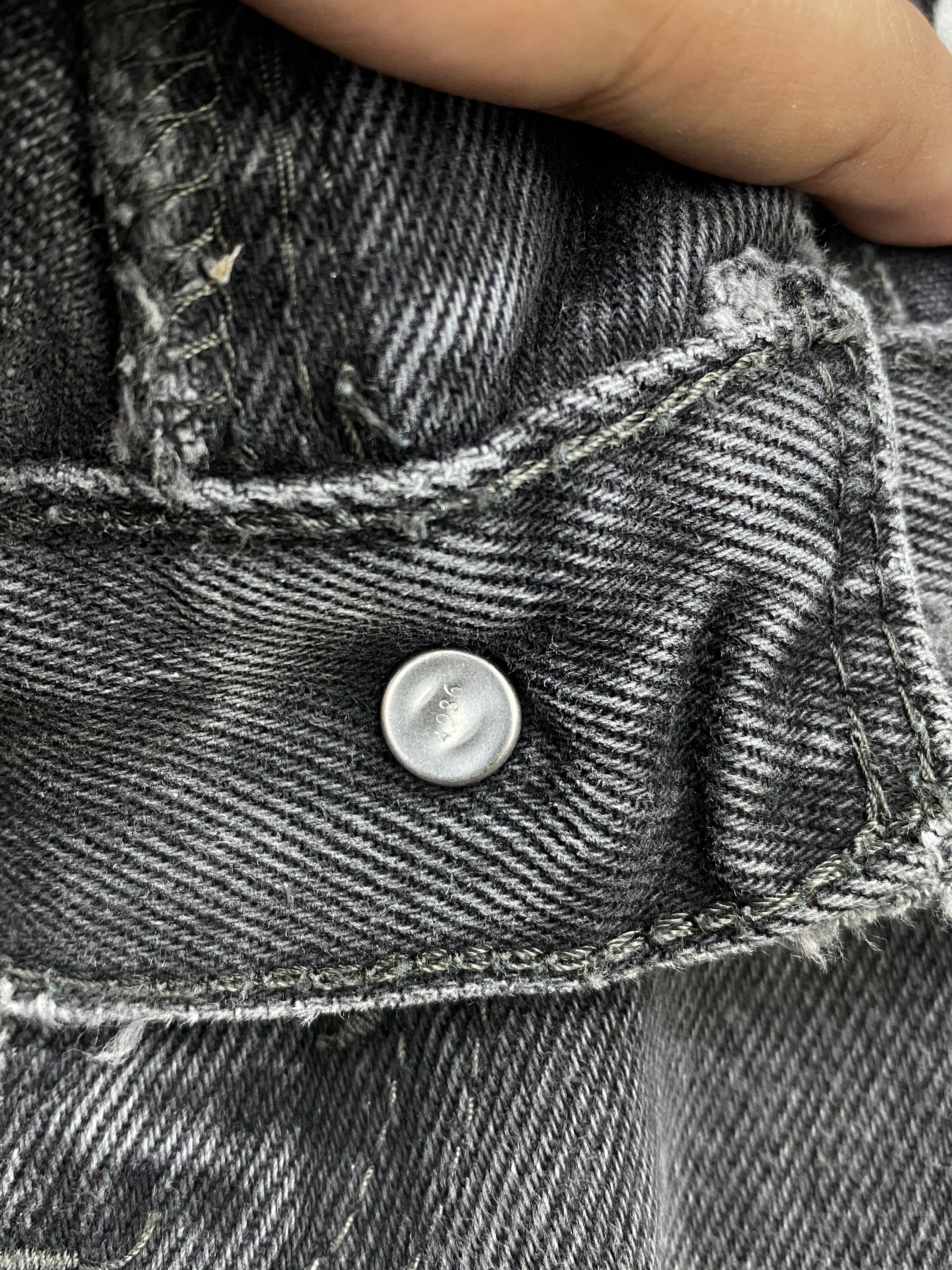 Levi's × Vintage Vintage Levis 505 Faded Black Denim Jeans Size US 32 / EU 48 - 12 Thumbnail